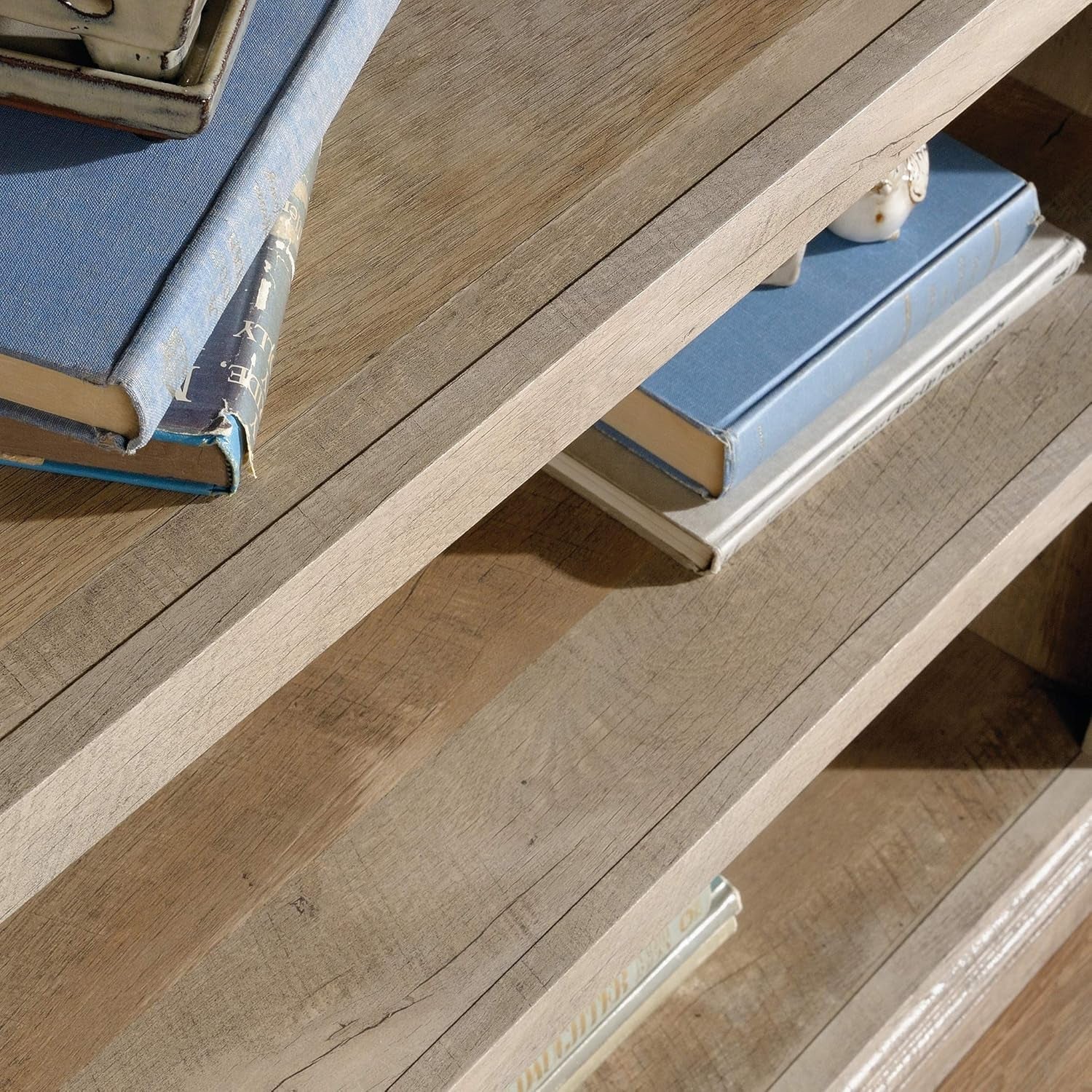 3 Shelf Bookcase In Lintel Oak Finish For Living Room