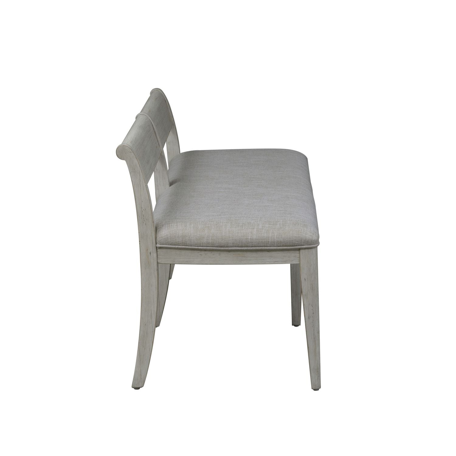 Hillstone Farmhouse Upholstered Bench in Antique White