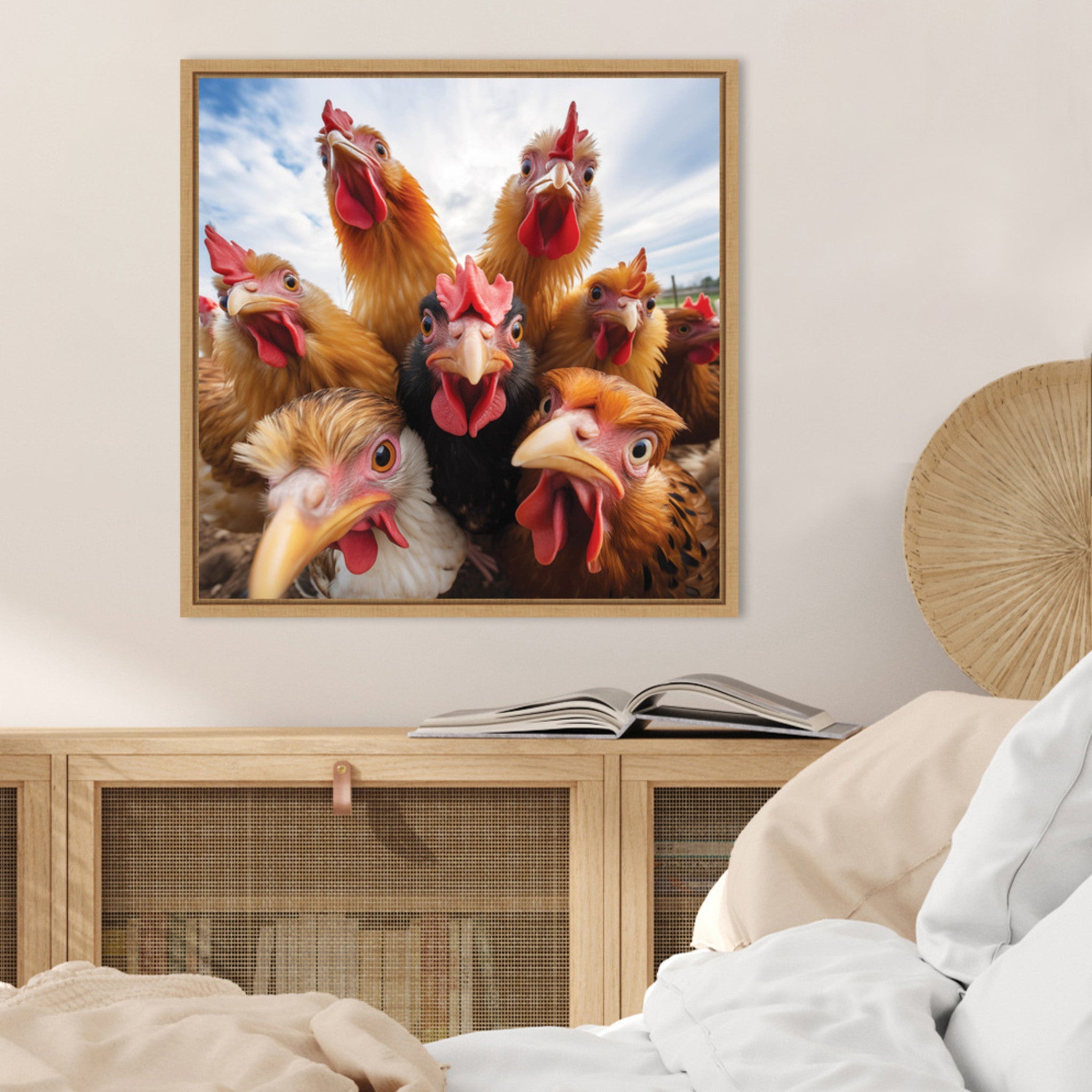 Funny Chicken Selfie by The Creative Bunch Studio