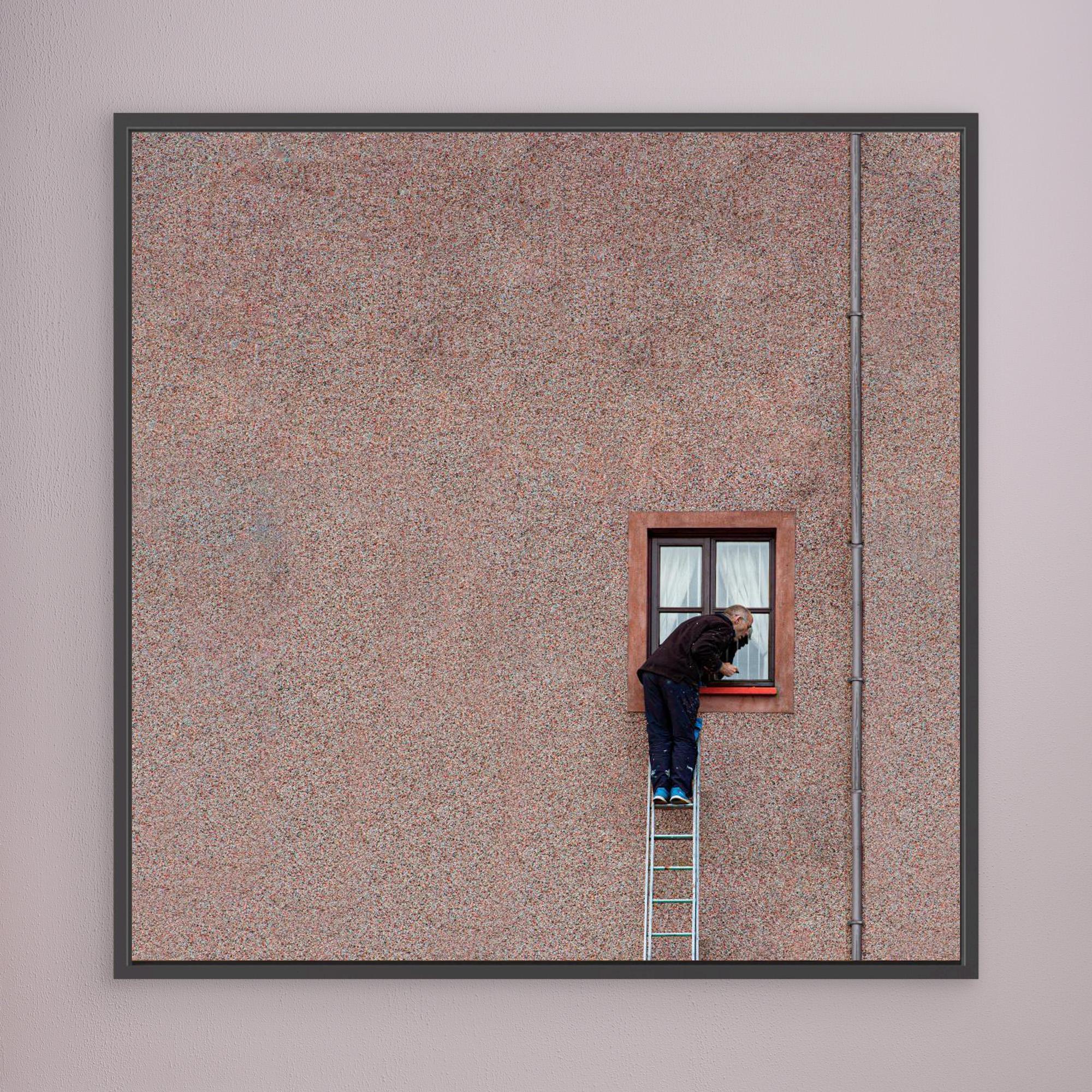 Man on a ladder by Inge Schuster