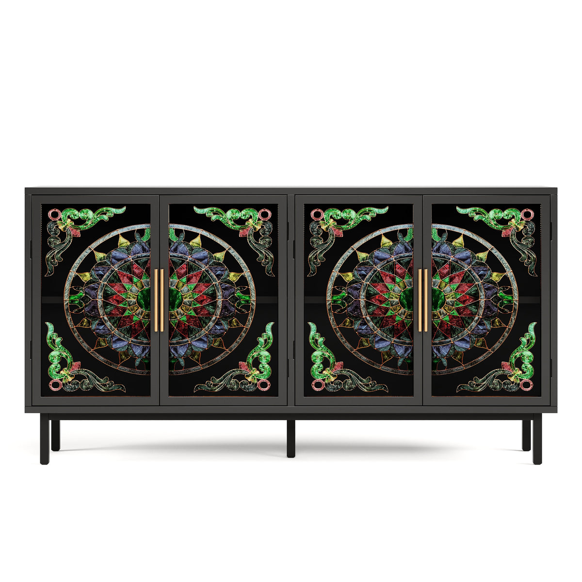 60.3 " Decorative Cabinet with 4 Doors