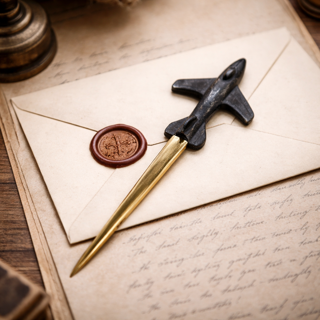 Pewter Airplane Letter Opener