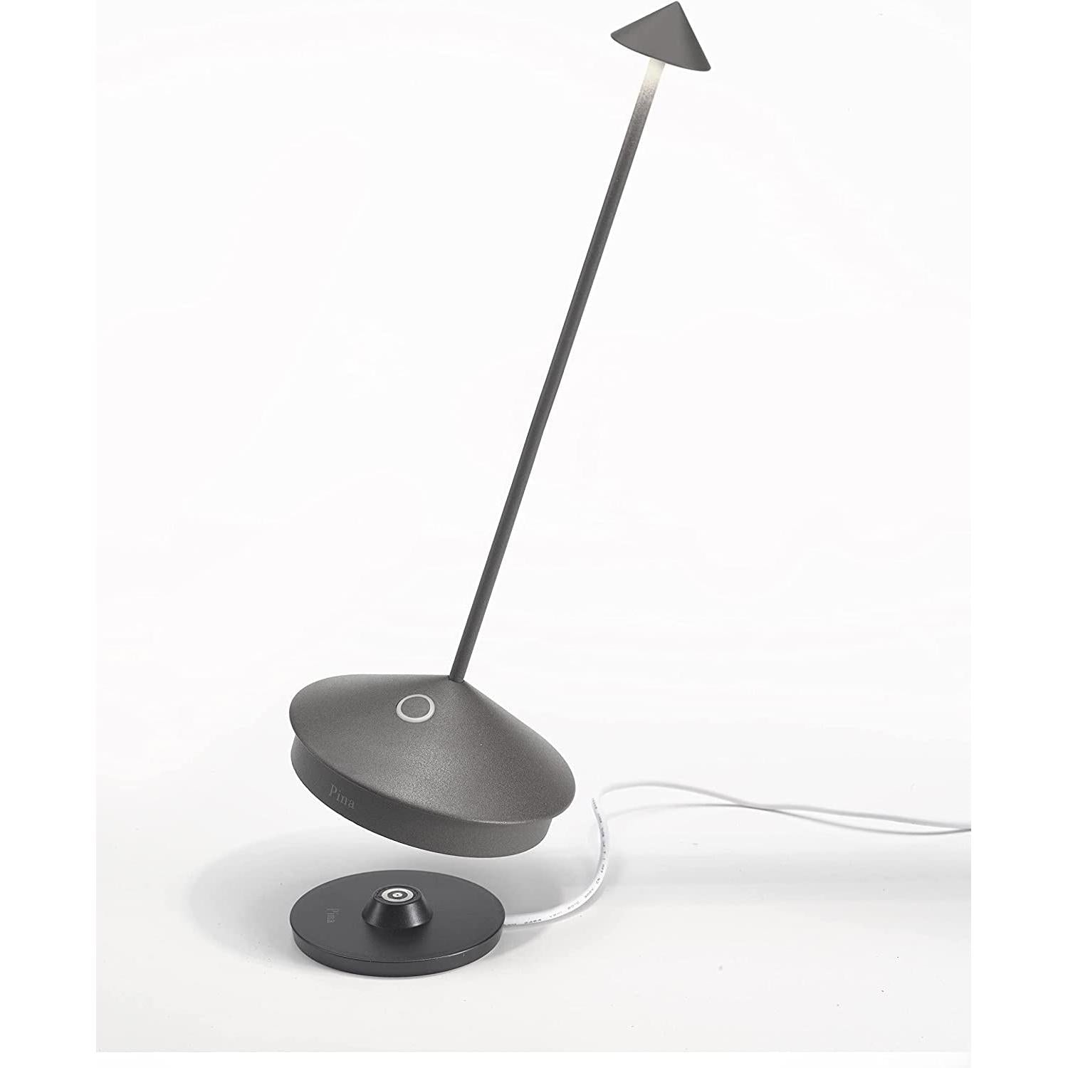 Pina Pro Cordless LED Table Lamp Dark Grey Indoor Outdoor