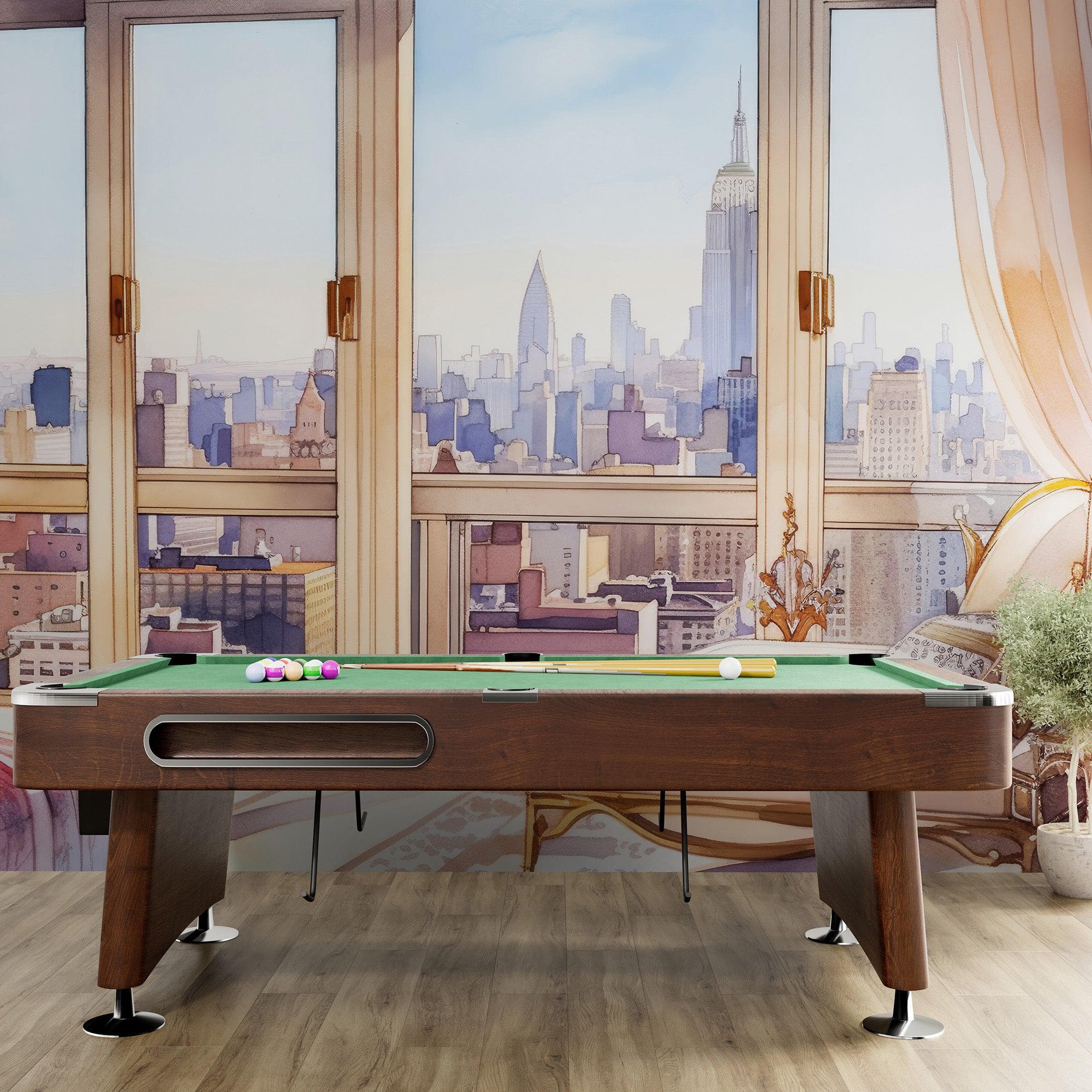 New York City Penthouse View Wallpaper Mural. #6660
