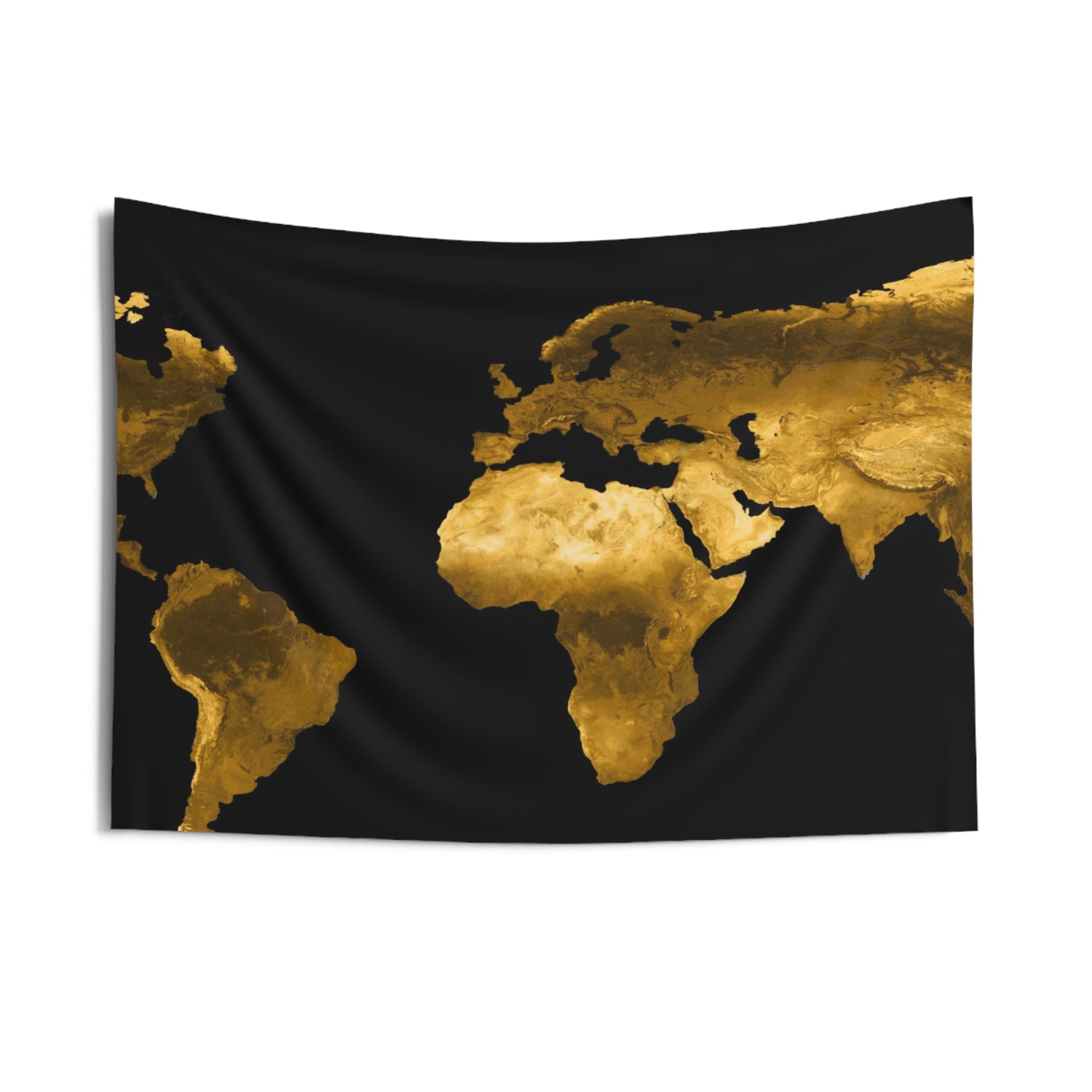 Yellow Worldmap Tapestry-2