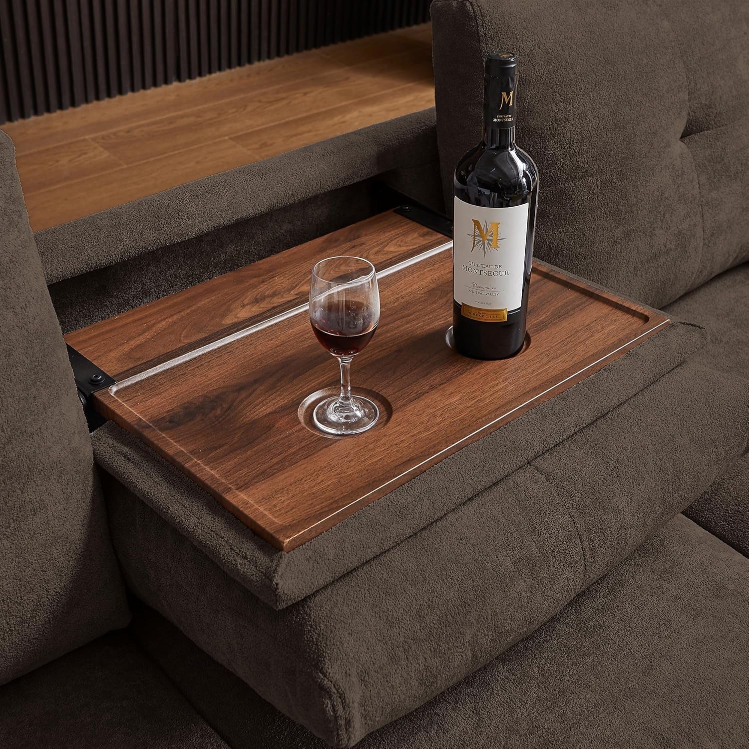 110 Inch Convertible Sectional Sofa With Storage Microfiber L Shaped Couch Ottoman Cup Holders