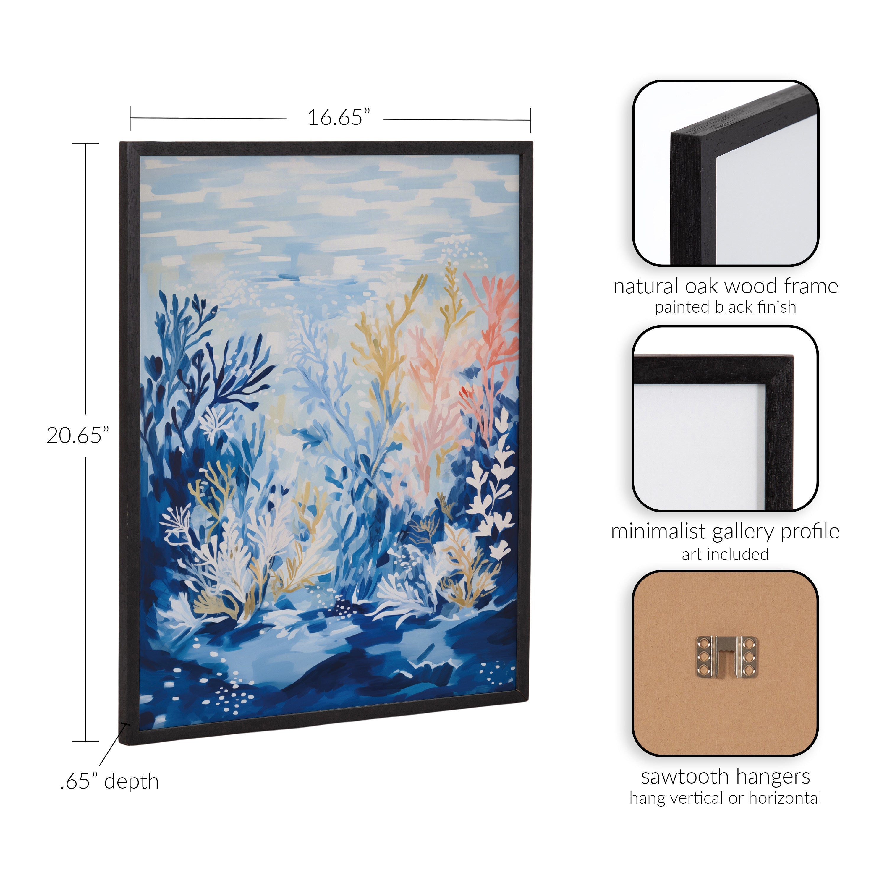 Gallery Underwater Ocean Landscape Print by The Creative Bunch Studio