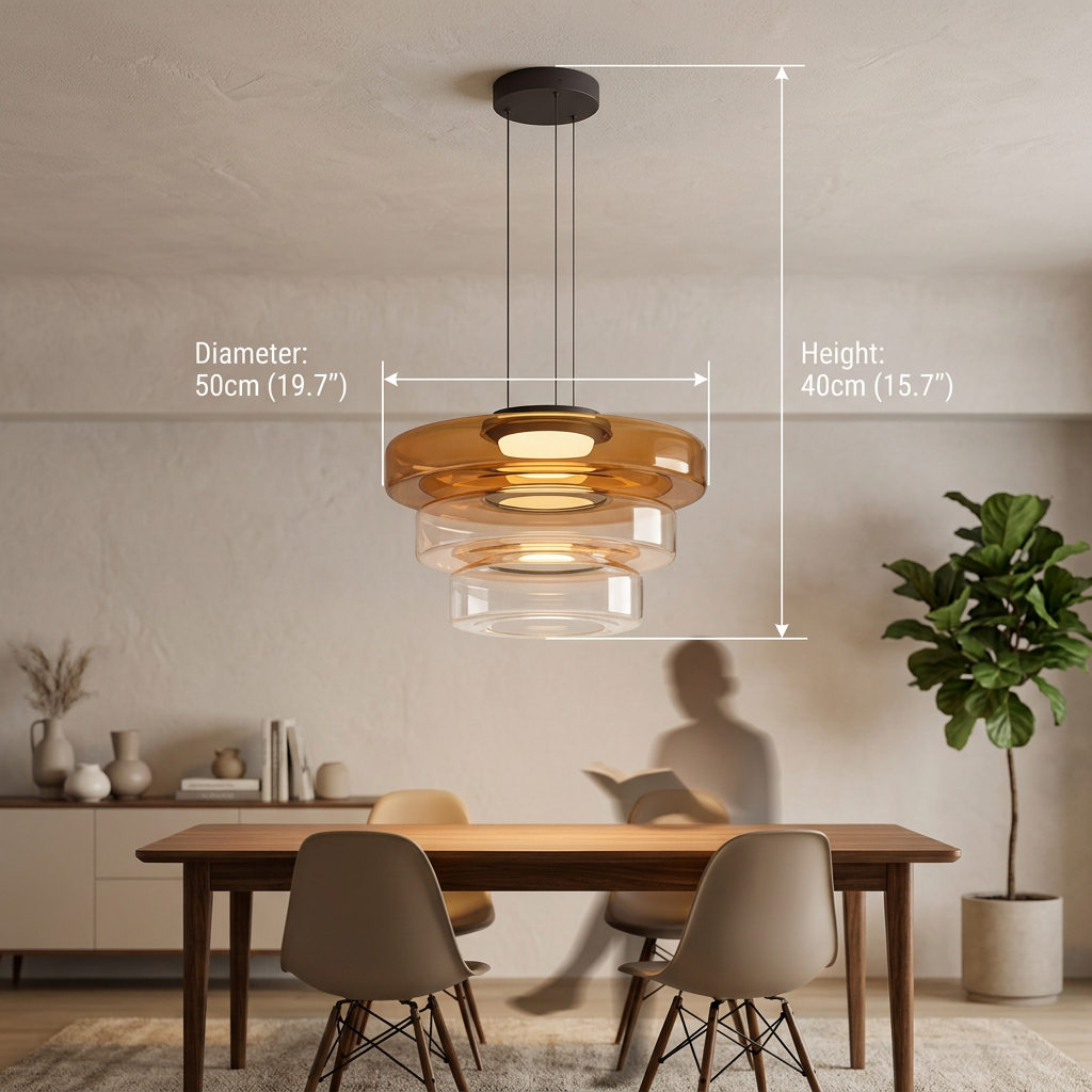 Bauhaus Glass Pendant Light Modern Hanging Ceiling Lamp Fixture
