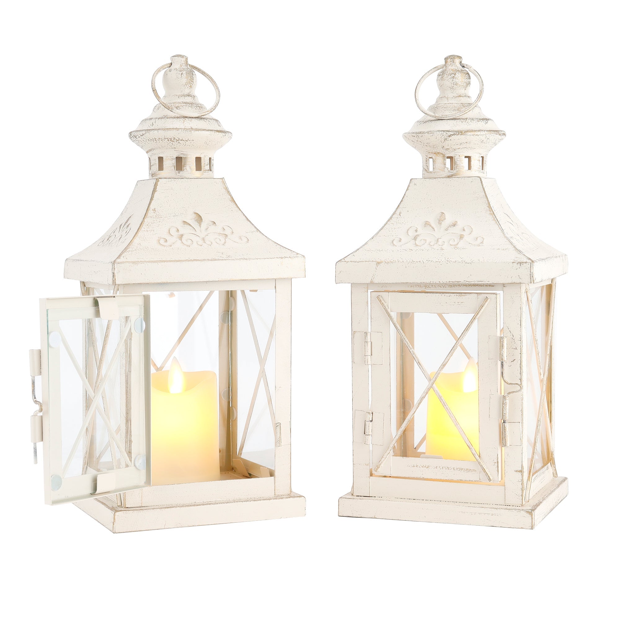 11'' High Decorative Candle Lantern (Set of2)-4