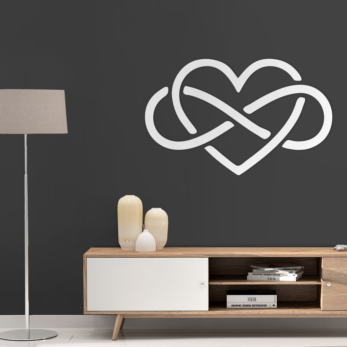 Infinity Heart 3D Wall Art-1