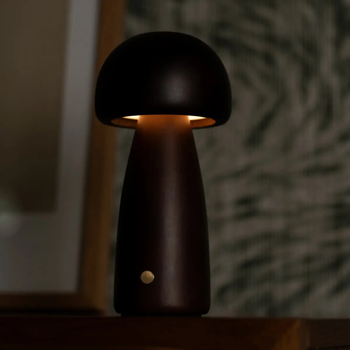 Pia Dark Brown Minimalist Cordless Lamp - Rechargeable & Dimmable-3