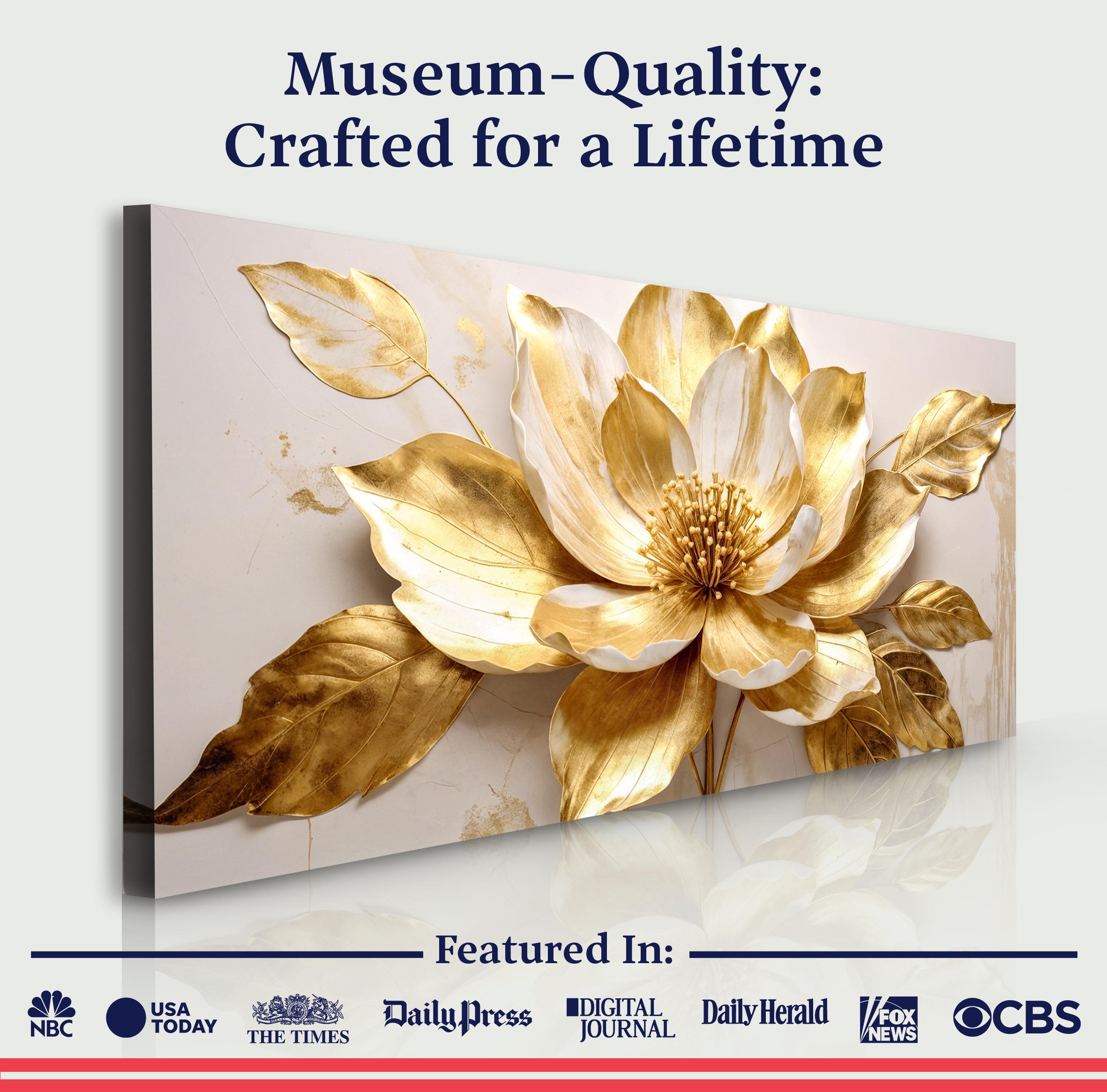 Golden Dandelion Minimalist Abstract Wall Art VIII