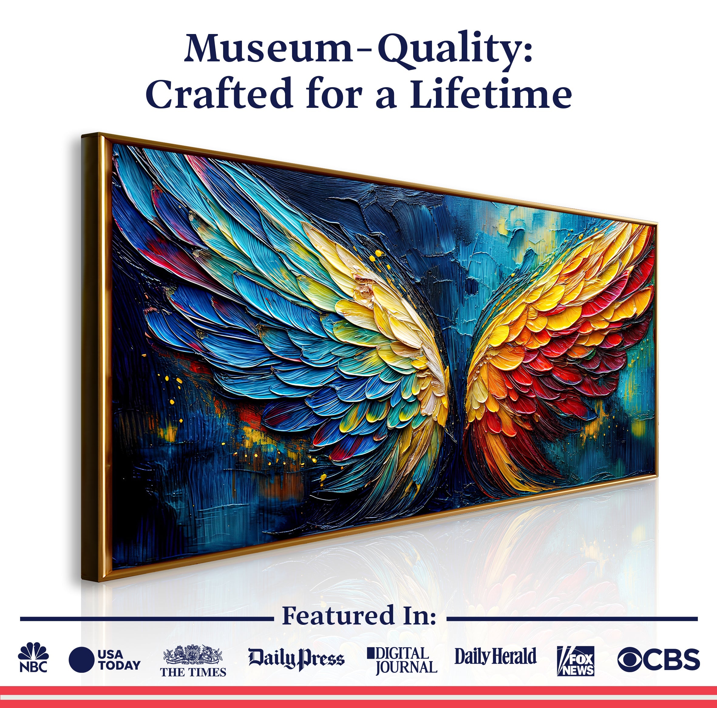 Wings of Fire Impasto Wall Art