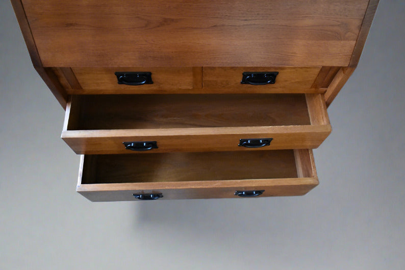 Mission Solid Oak Secretary Desk - Michaels Cherry