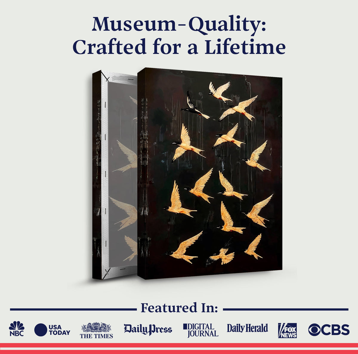 Abstract Flying Swallow Wall Art