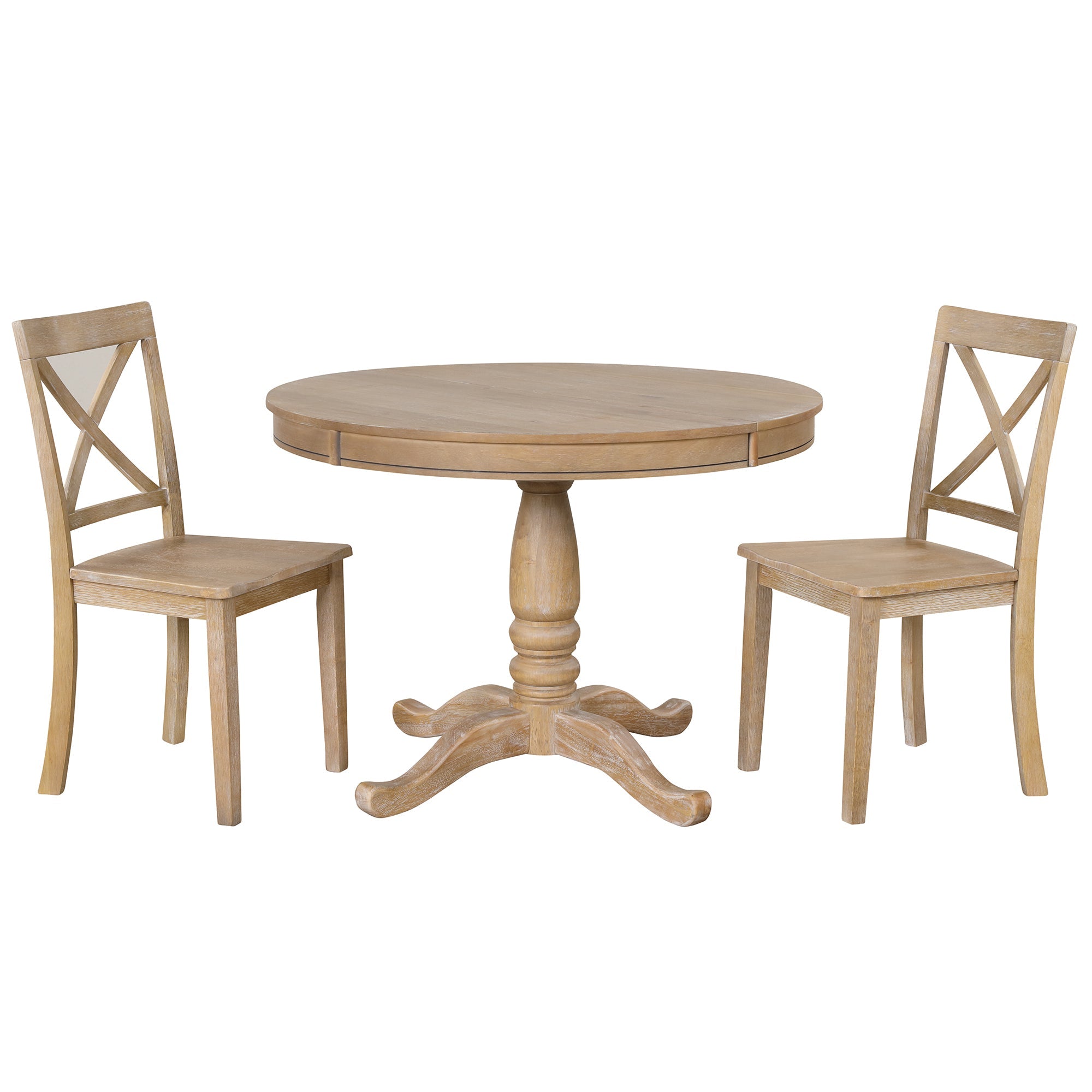 5 Piece Kitchen Table Set for Dining Room ( 4 Chairs + 1 Round Table)