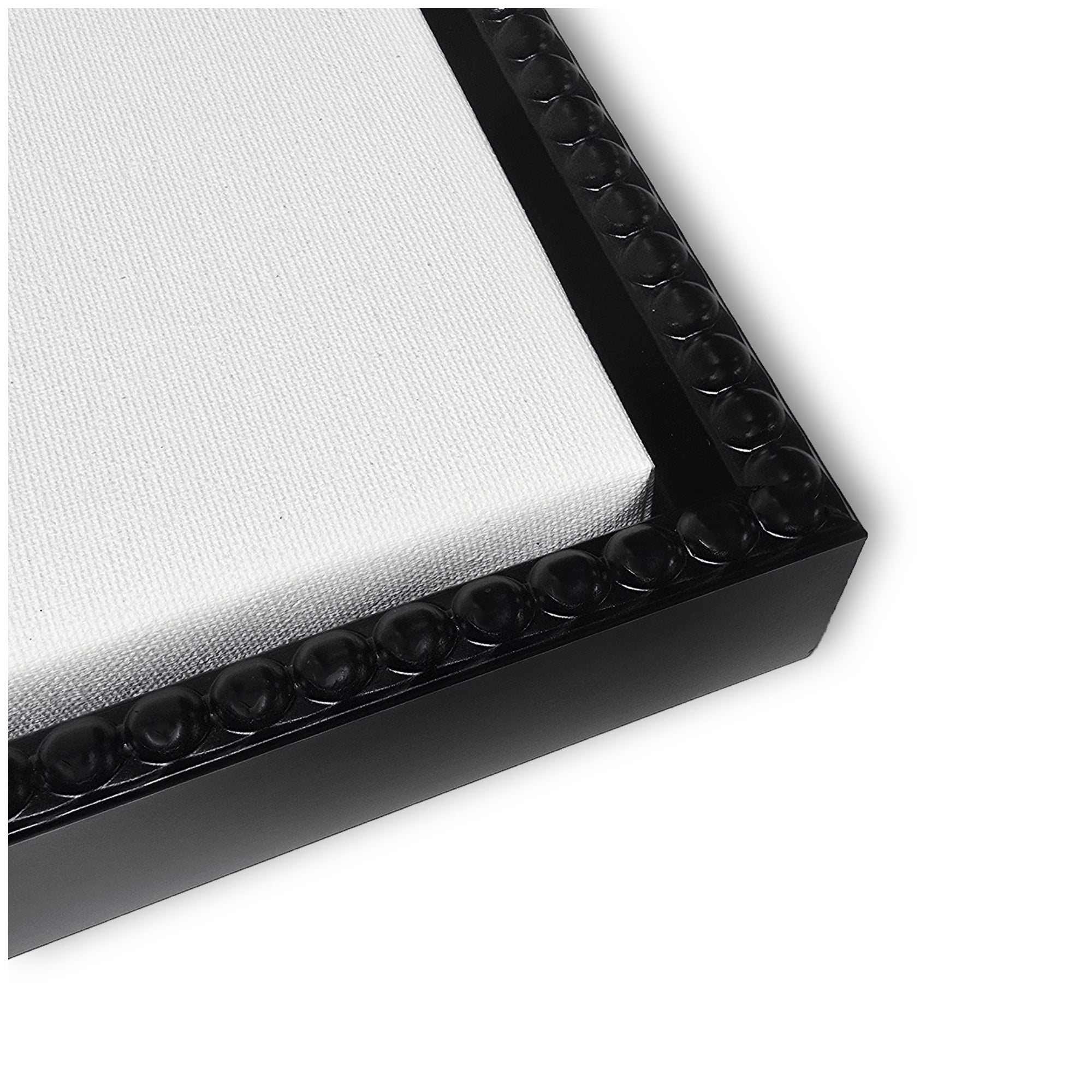 Sylvie Llama Bathroom Art Mirror Black and White Framed Canvas by The Creative Bunch Studio