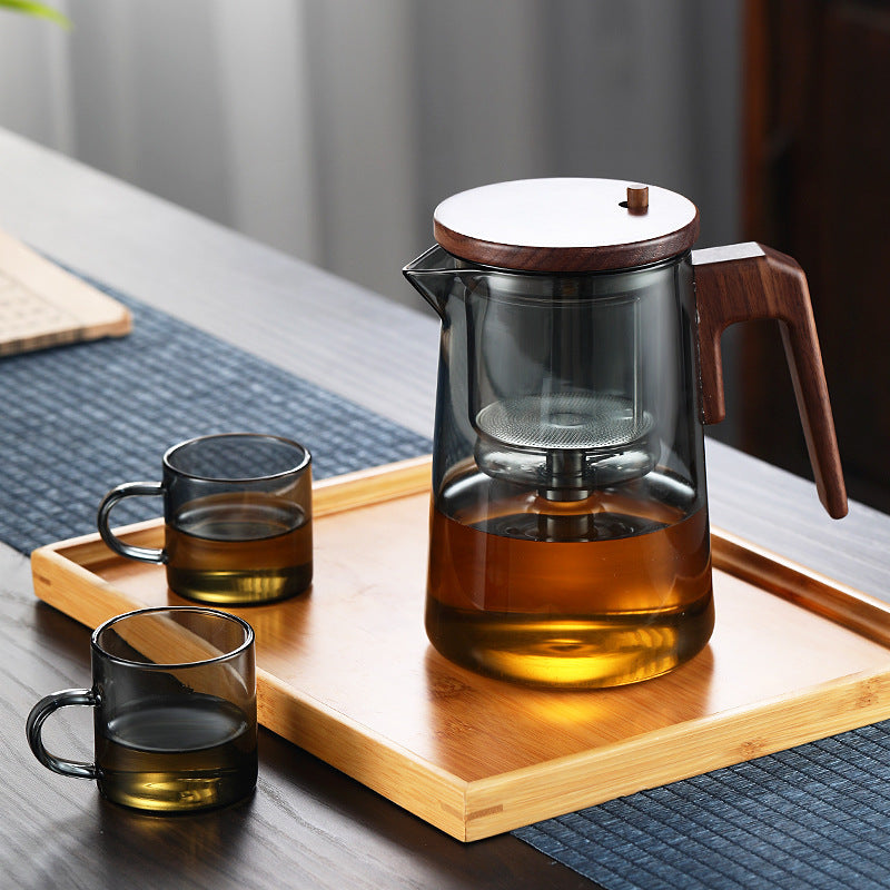 Tea Water Separation Teapot Heat-resistant Glass-2