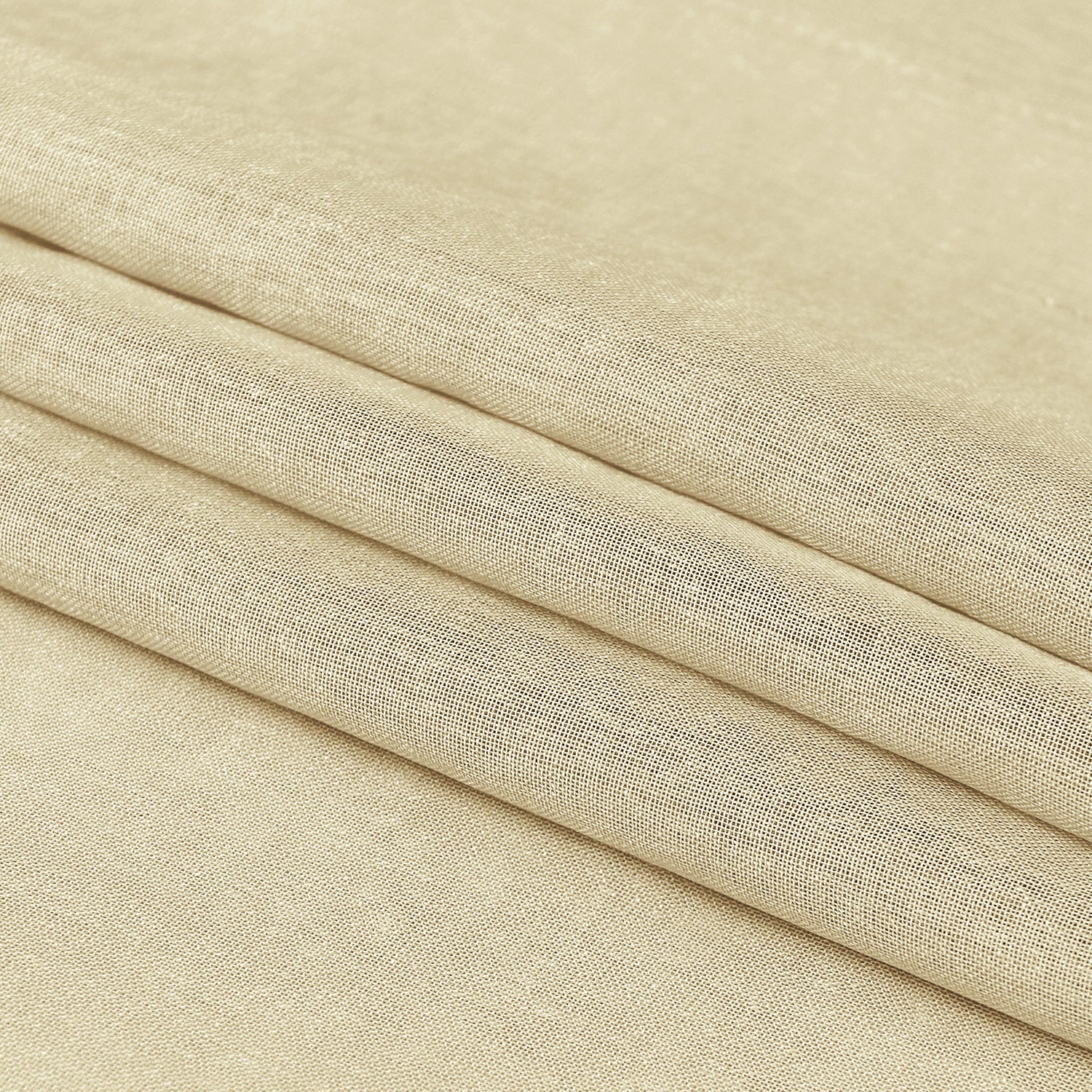 Custom Curtains: Faux Linen Sheer Curtains, Set of 2 Panels-4