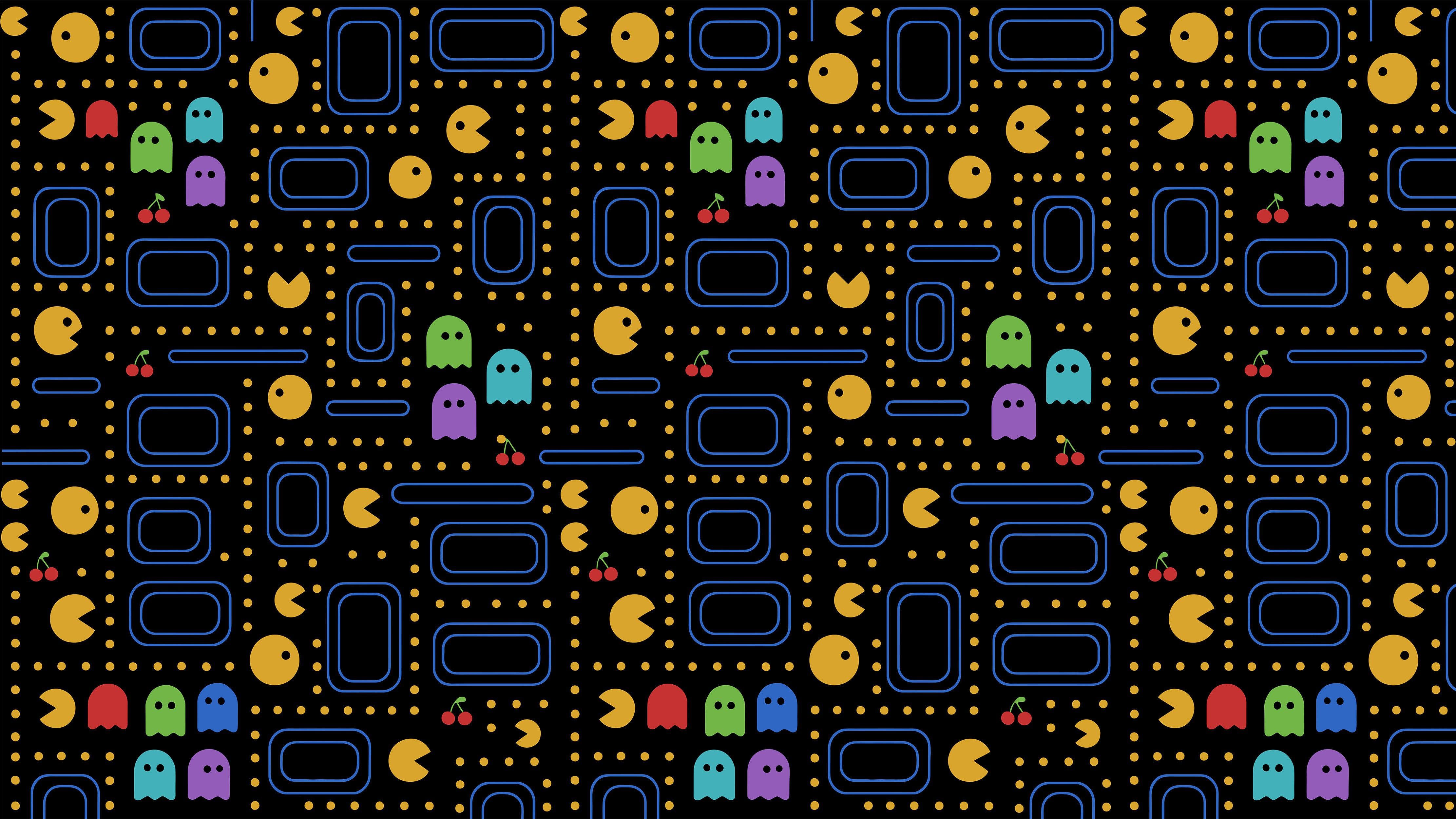 Pacman Wallpaper Mural. #7004