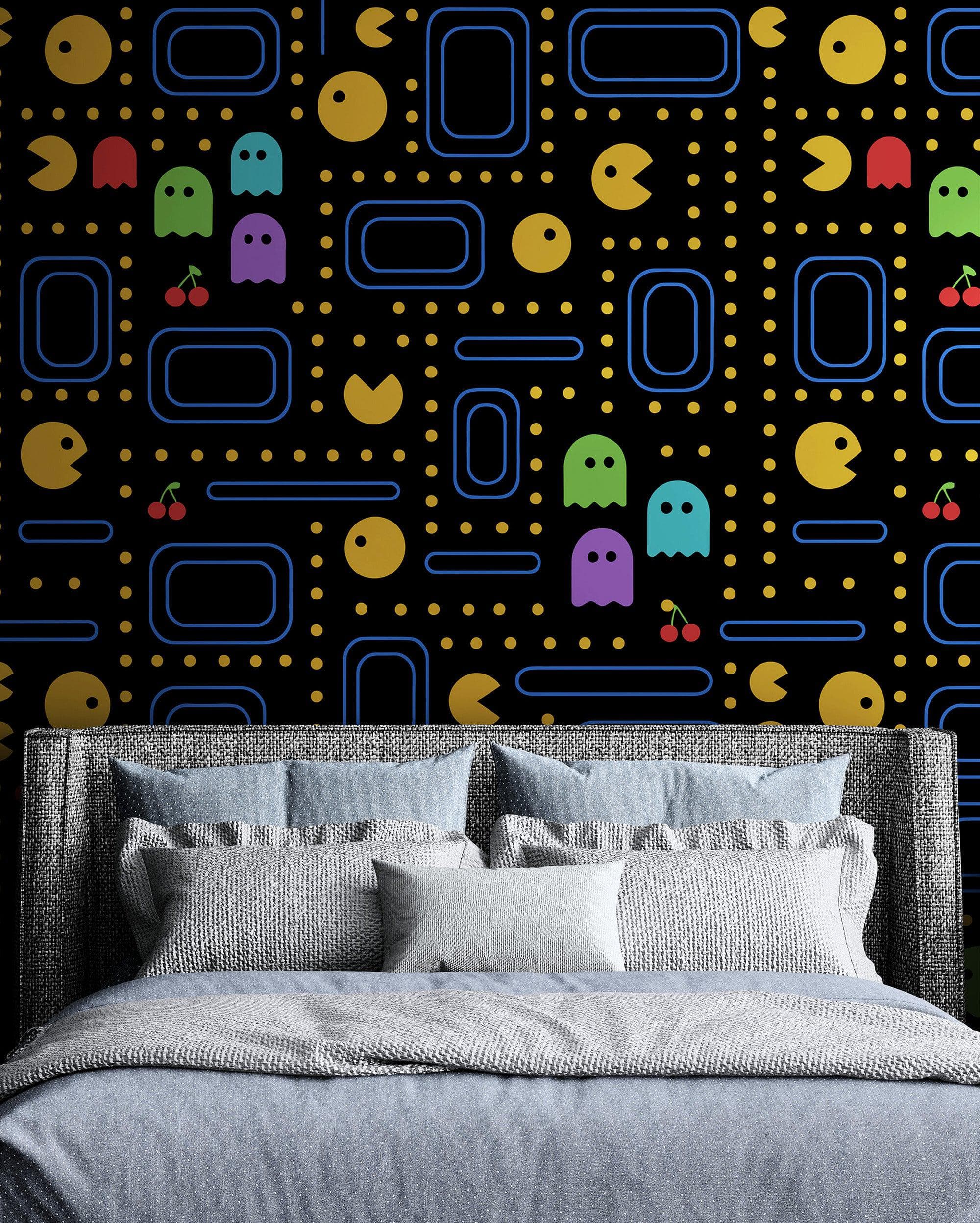 Pacman Wallpaper Mural. #7004