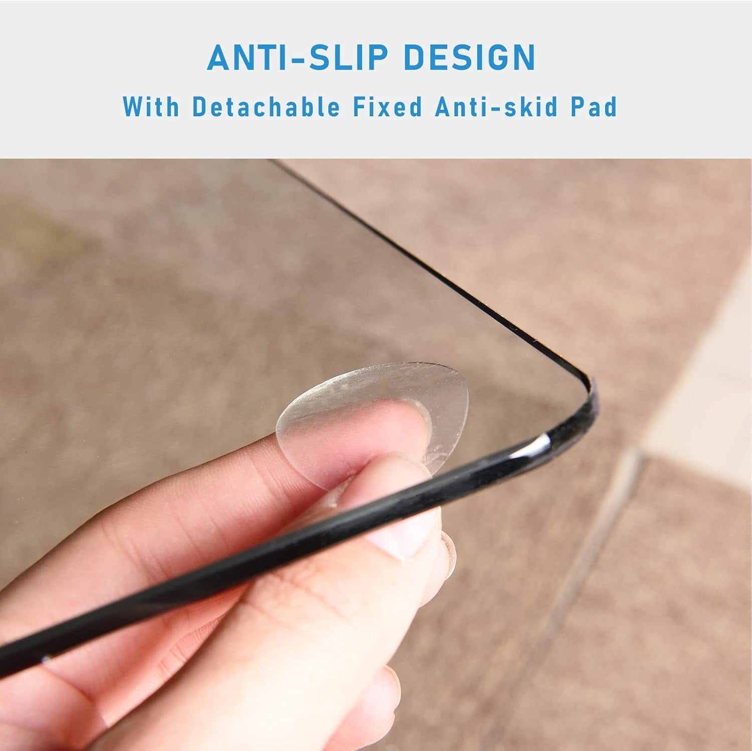 Tempered Glass Chair Mat For Carpet 36x46 Inches Anti Slip