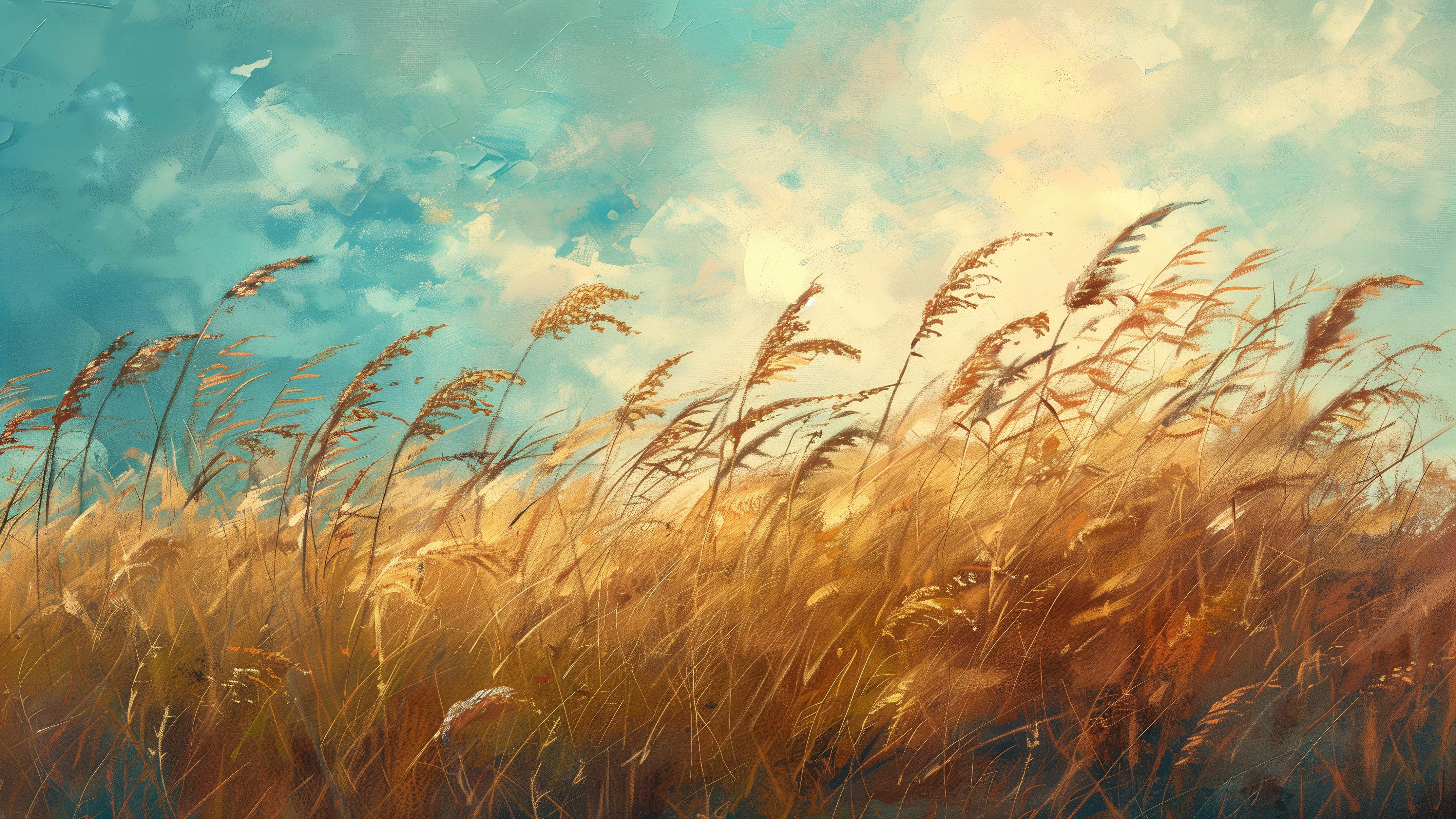 Wildgrass Wallpaper Mural. Rustic Country Farmhouse Theme. #7017