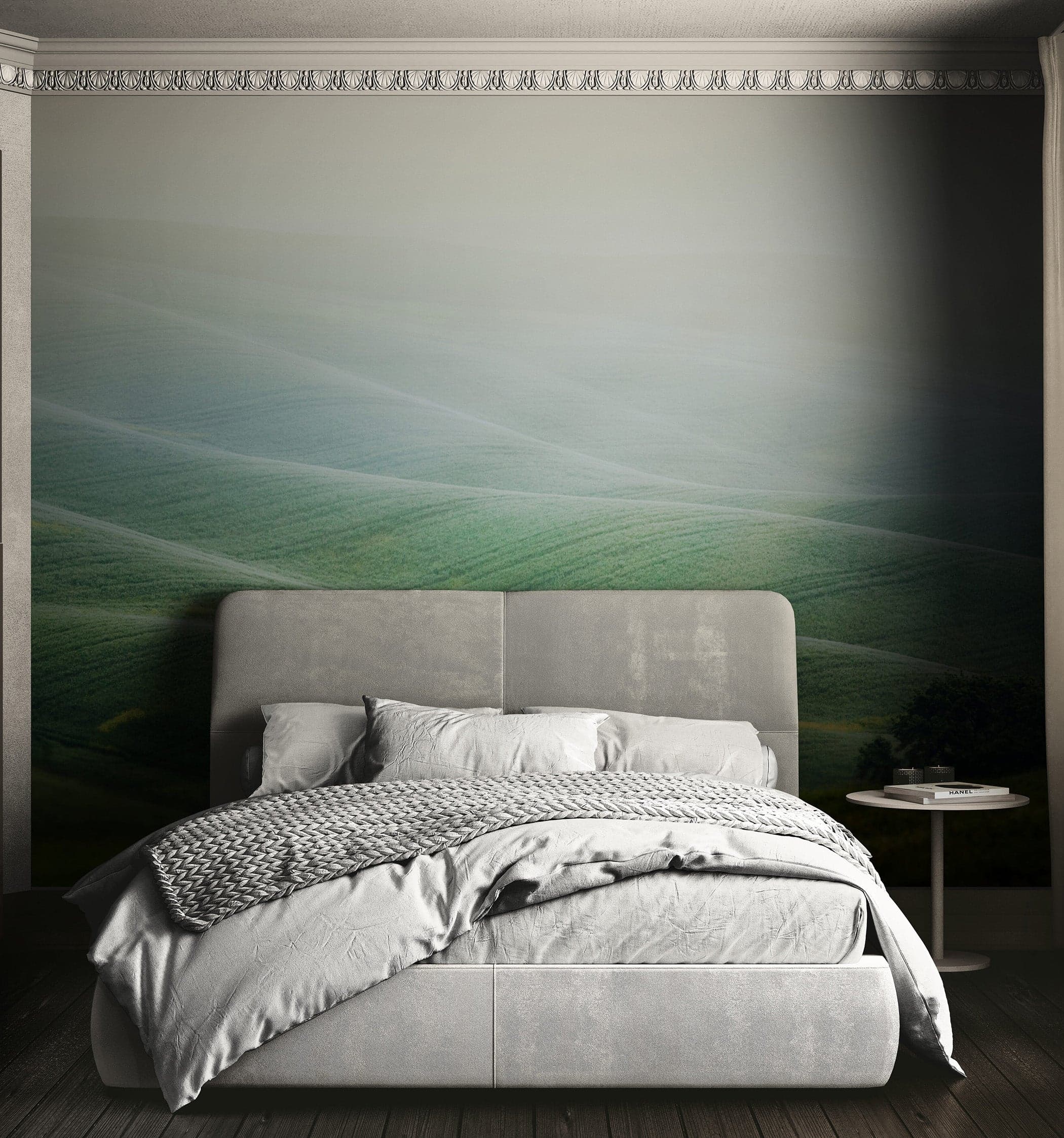 Tuscany Rolling Hills Meadow Wall Mural. Italian Countryside. #7053