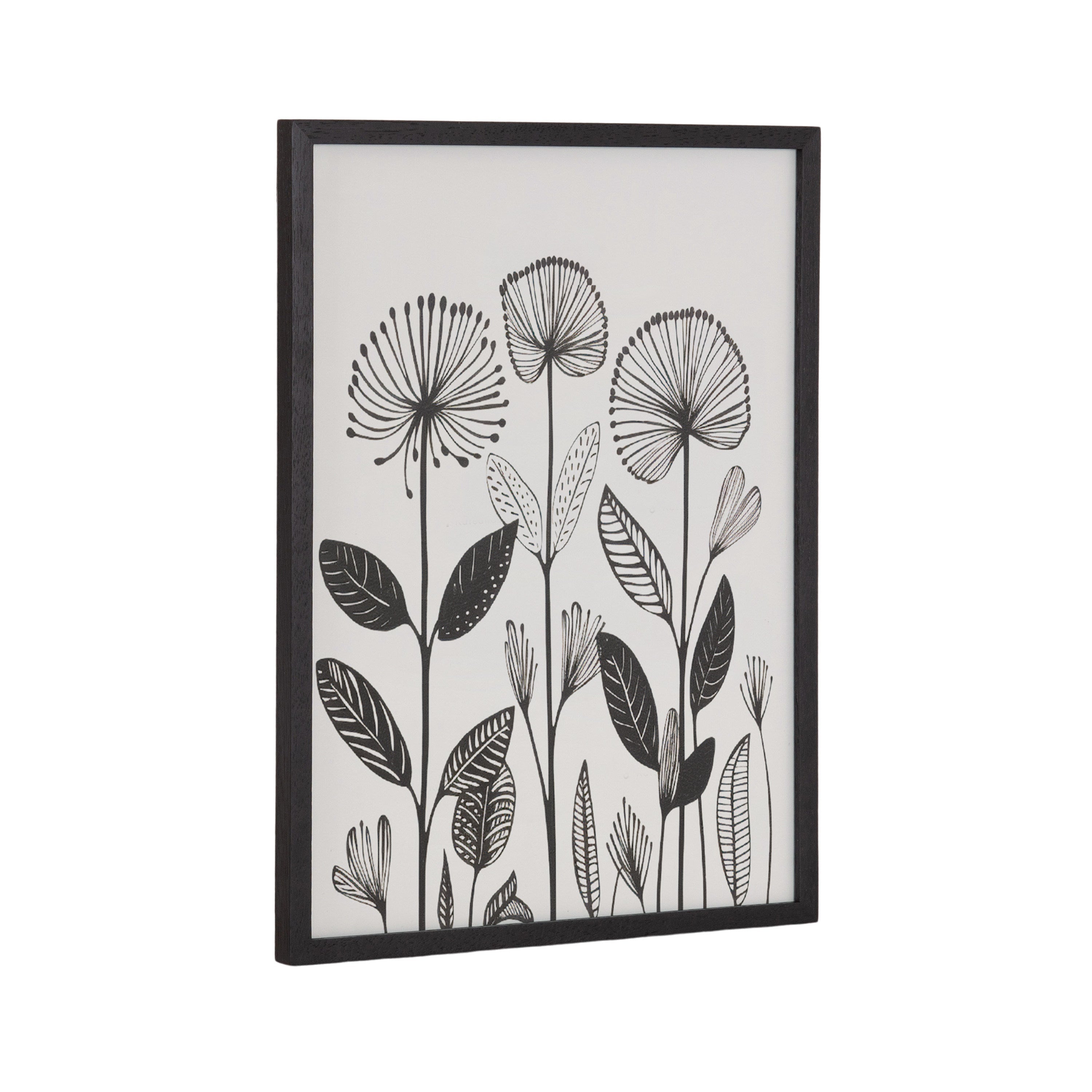 Gallery Simple Modern Linocut Botanicals Print by The Creative Bunch Studio