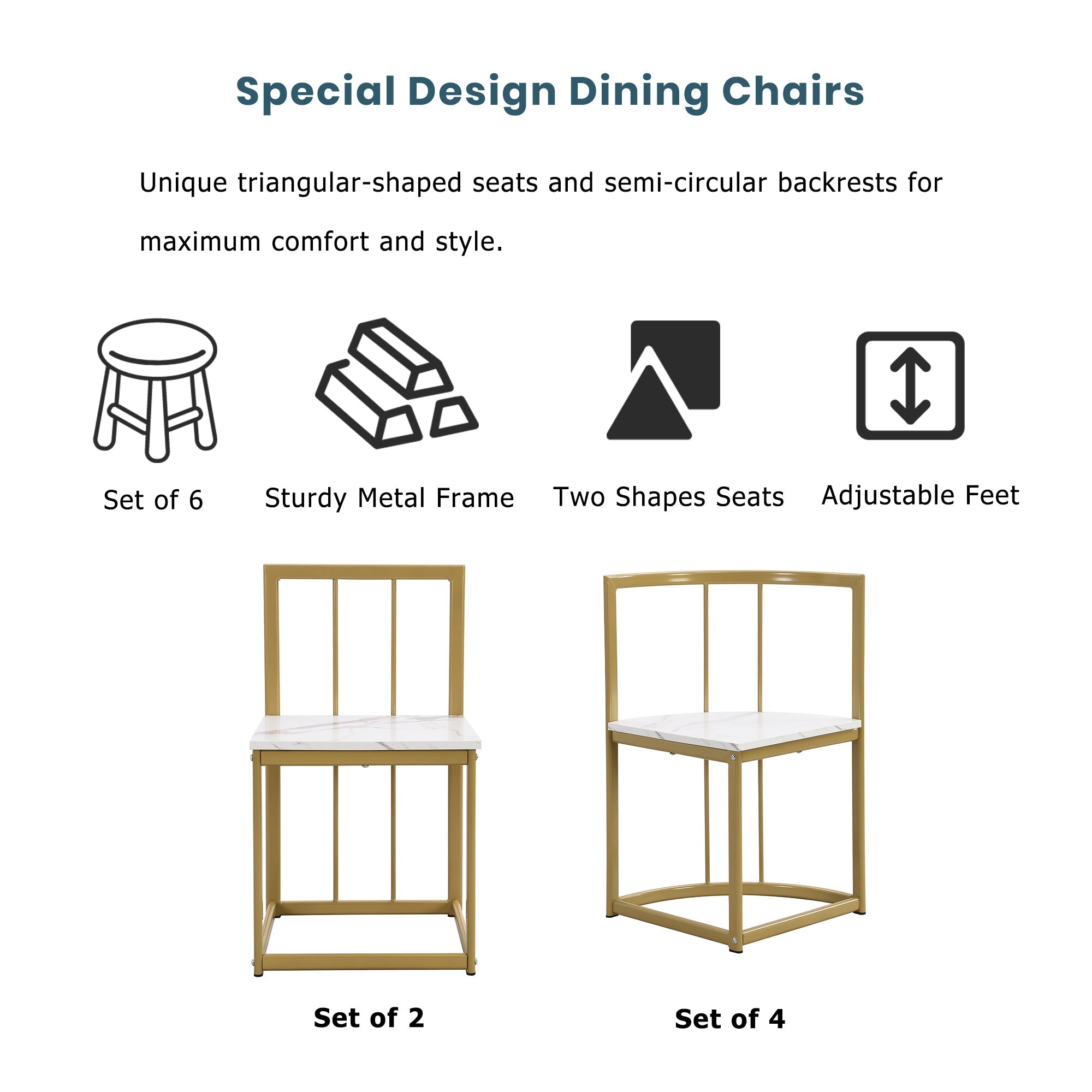 Modern 7-Piece Dining Table Set