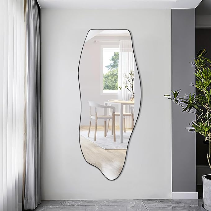 Sapphire Irregular Mirror - Elegant Asymmetrical Wall Mirror | Alpken