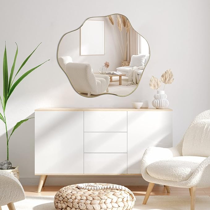 Slime Asymmetrical Mirror - Fluid Irregular Wall Mirror | Alpken