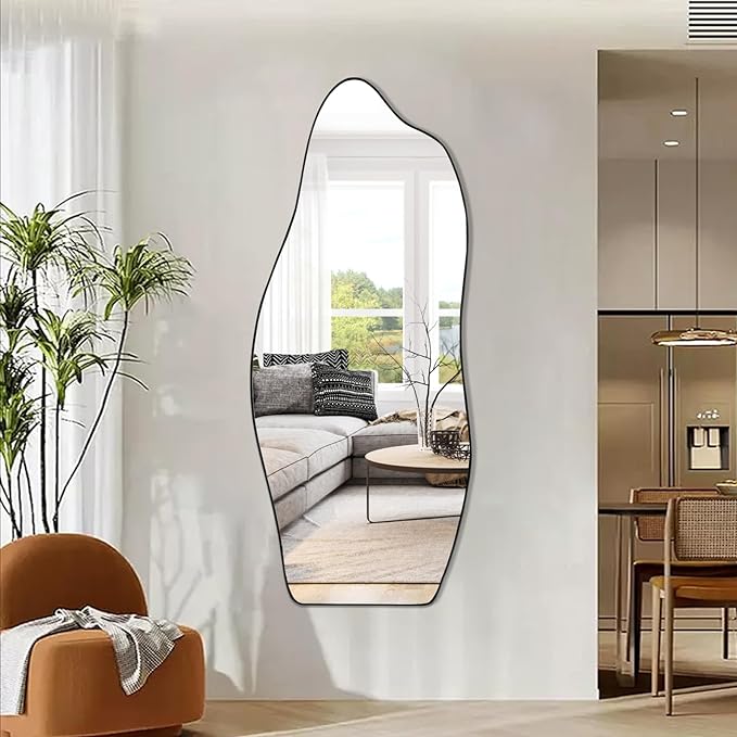 Sapphire Irregular Mirror - Elegant Asymmetrical Wall Mirror | Alpken