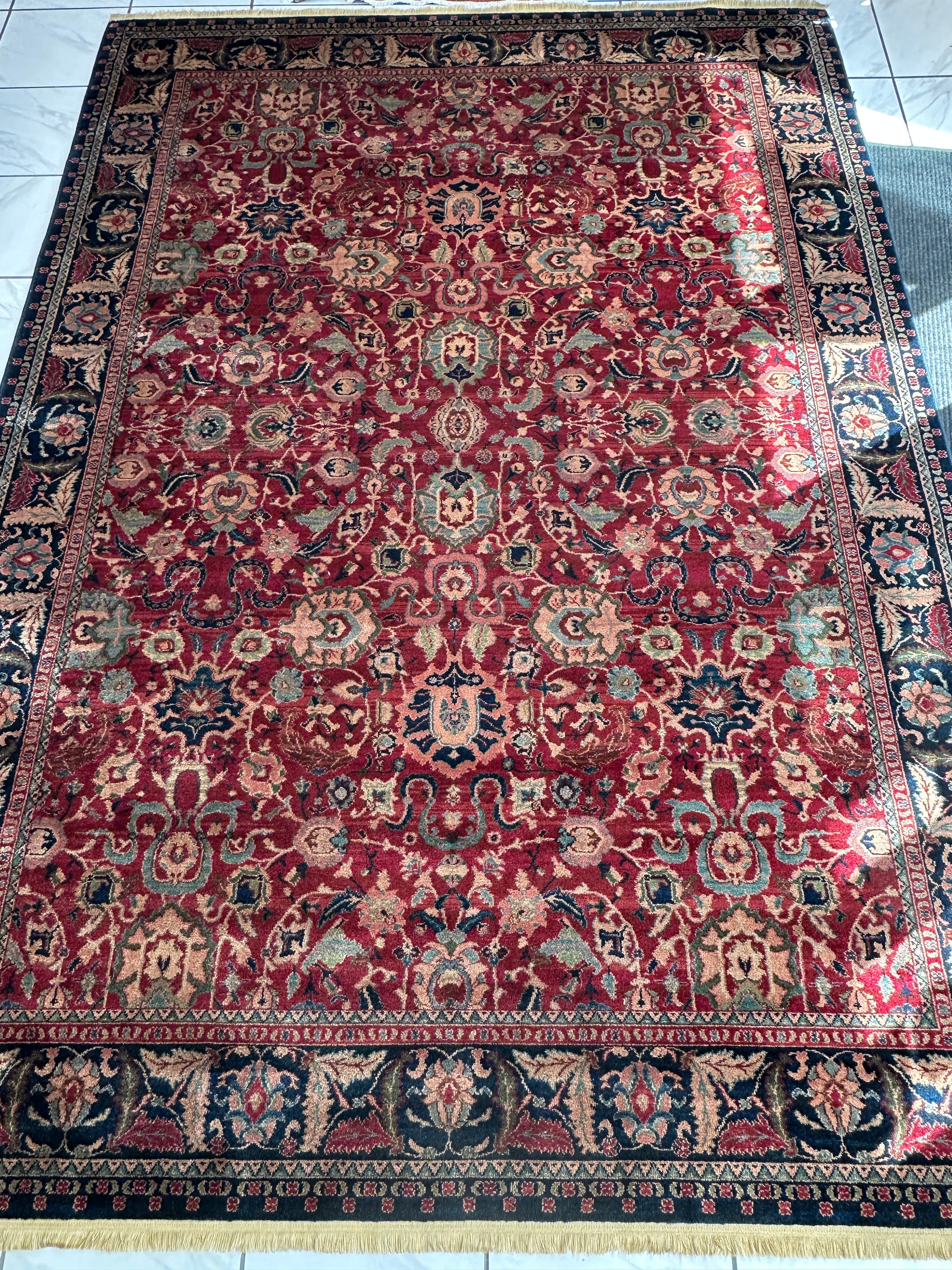 Karastan Samovar Teawash Wool Rug – 8’8” x 12’ – Vintage Elegance, Excellent Condition