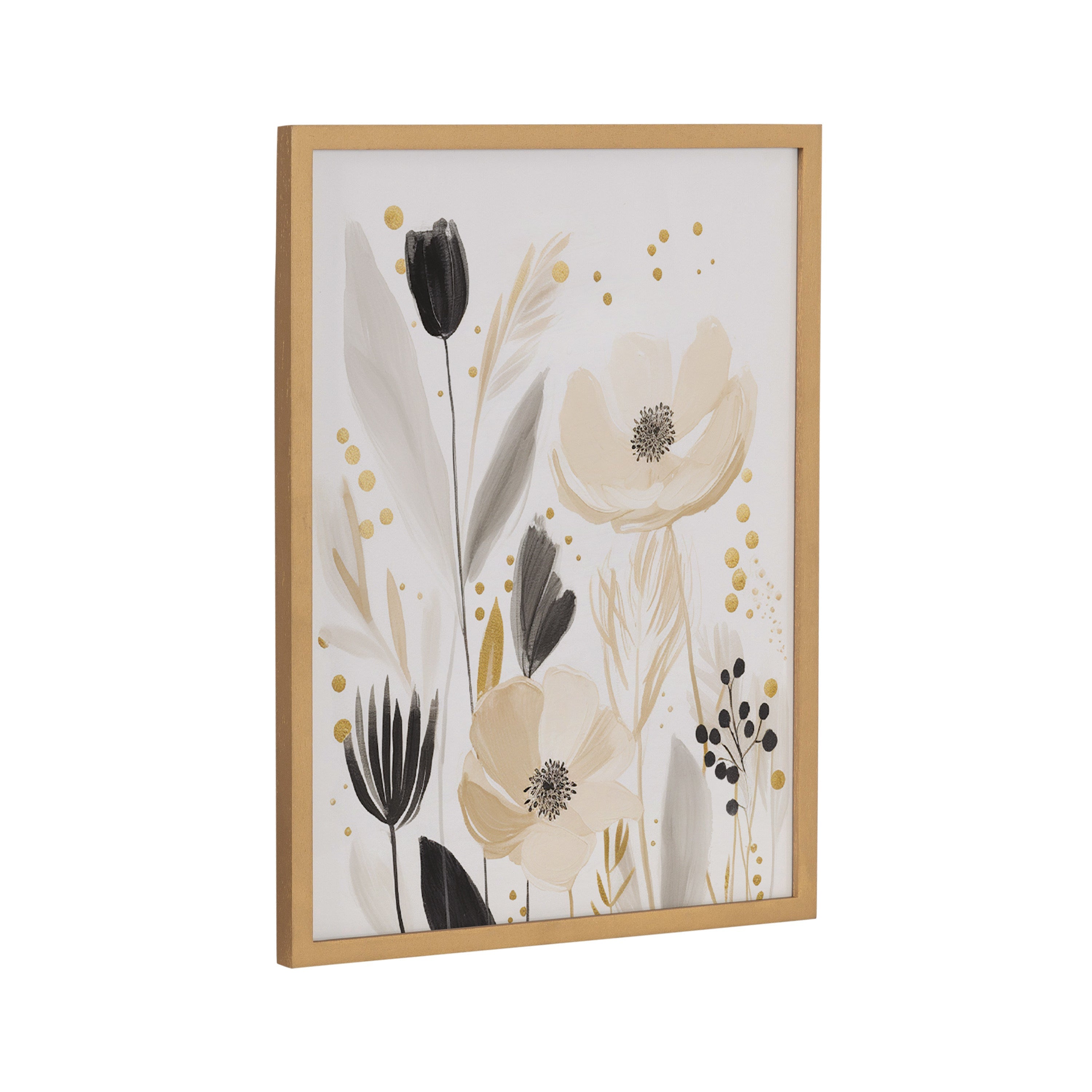 Gallery Modern Muted Cottage Floral Abstract Print by The Creative Bunch Studio