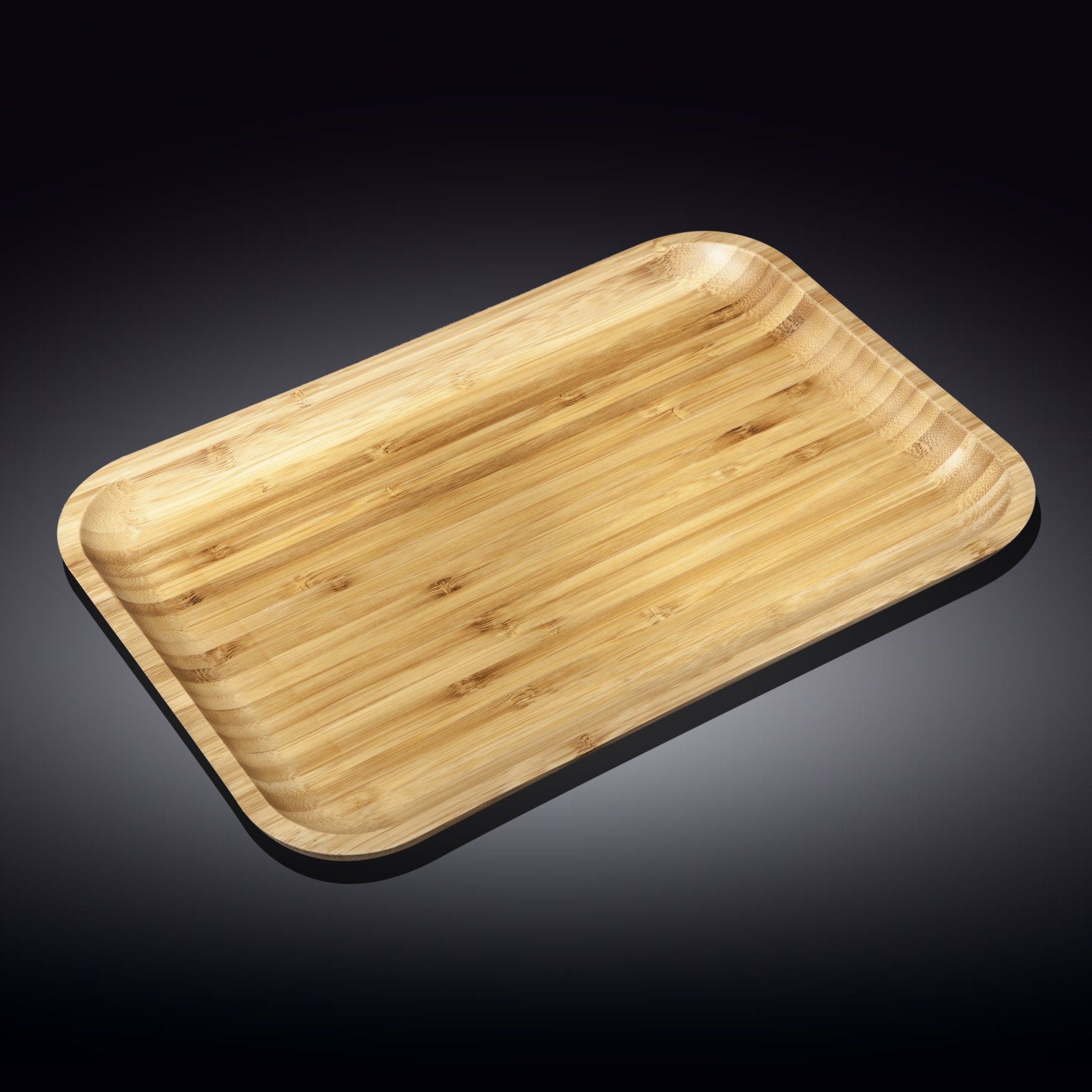 Bamboo Platter 14" inch X 10" inch | For Appetizers / Barbecue / Steak-1