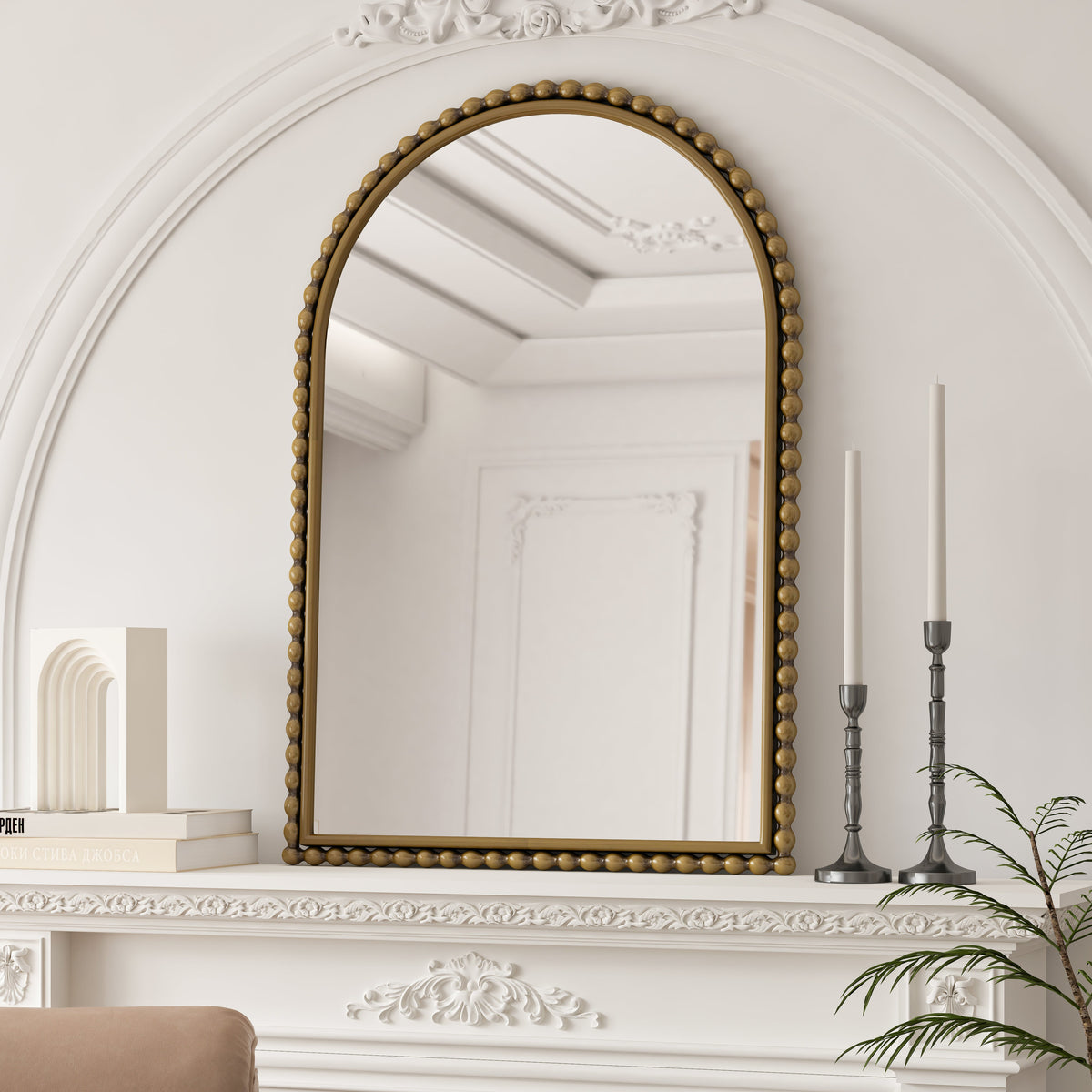 Iron Art Arch Vintage Vanity Mirror