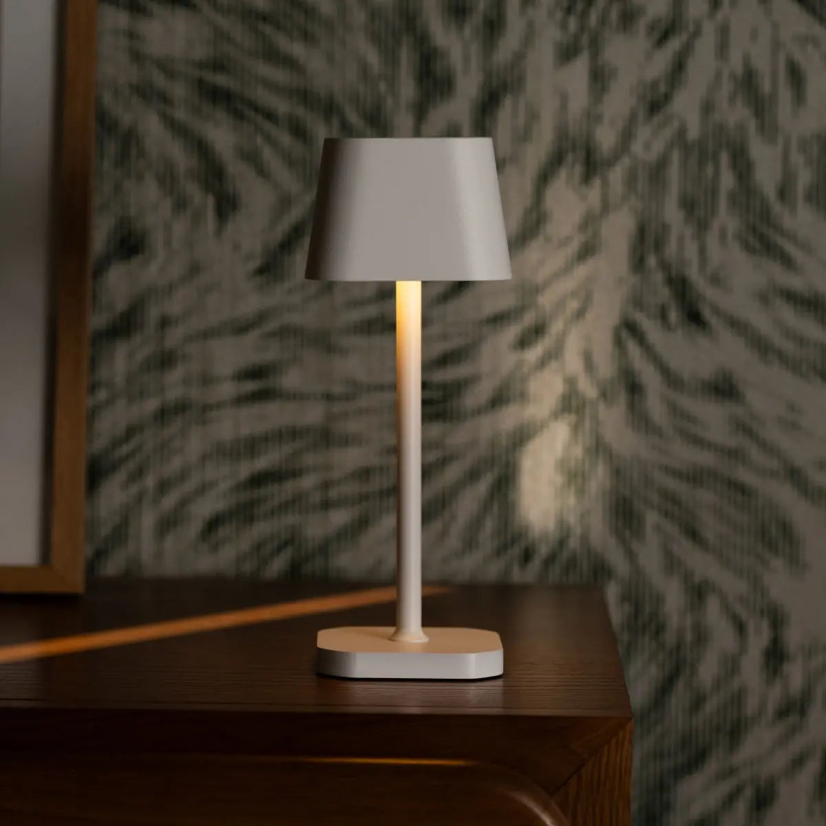 Ava White Rechargeable Table Lamp – Stylish, Cordless & Dimmable Lighting-0