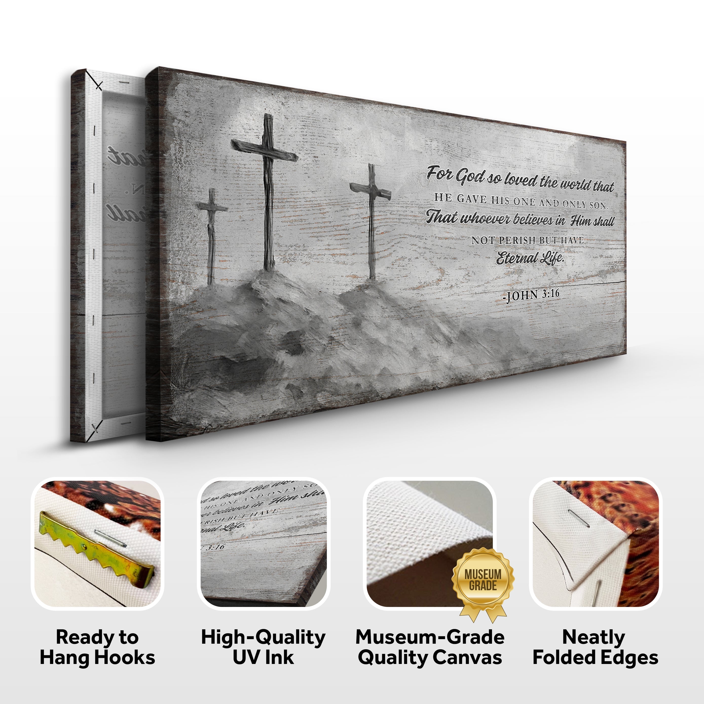 John 3:16: For God So Loved The World Faith Sign VIII