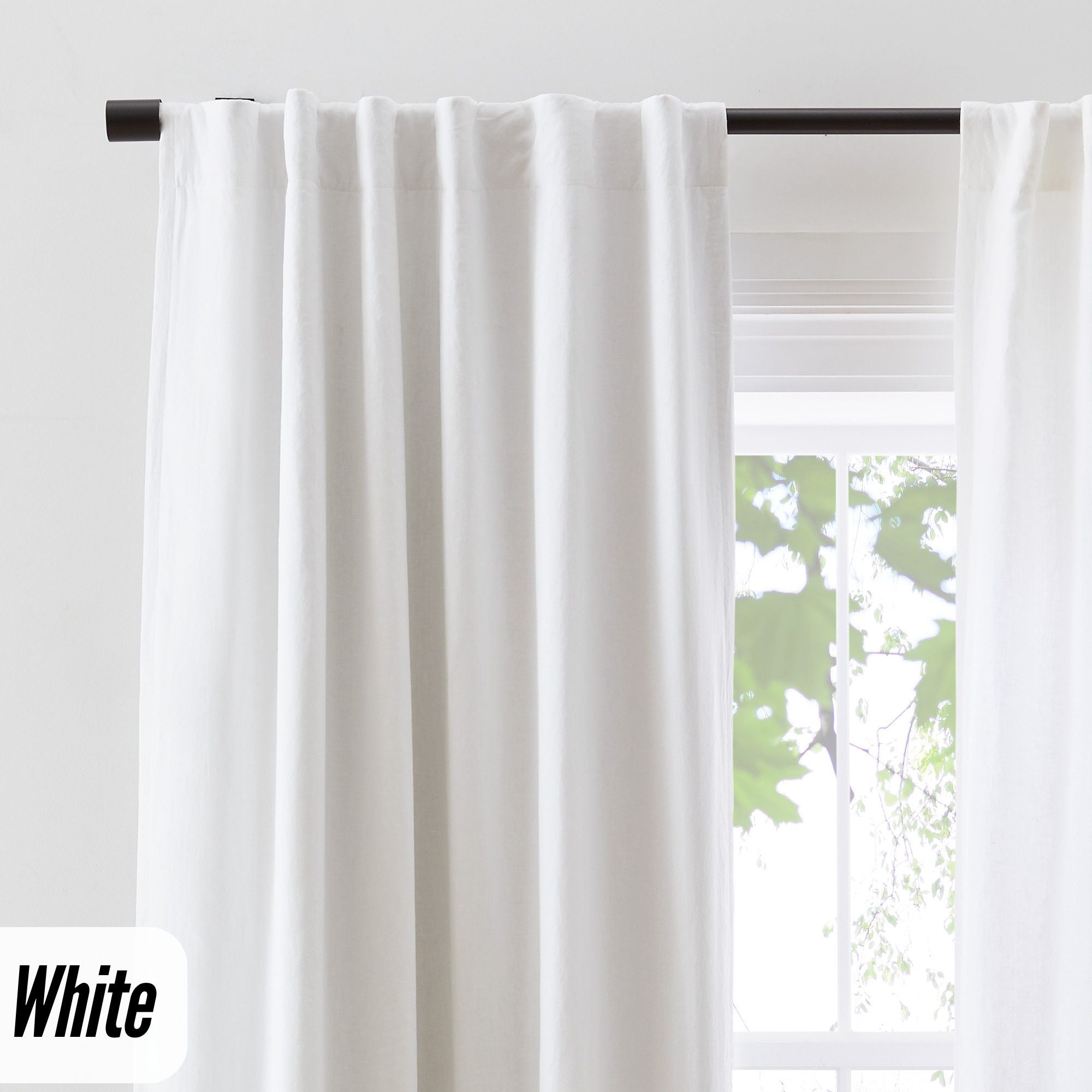 Organic Hemp Curtains - Blackout & Light Filtering | GOTS Certified | Single or Pair-4