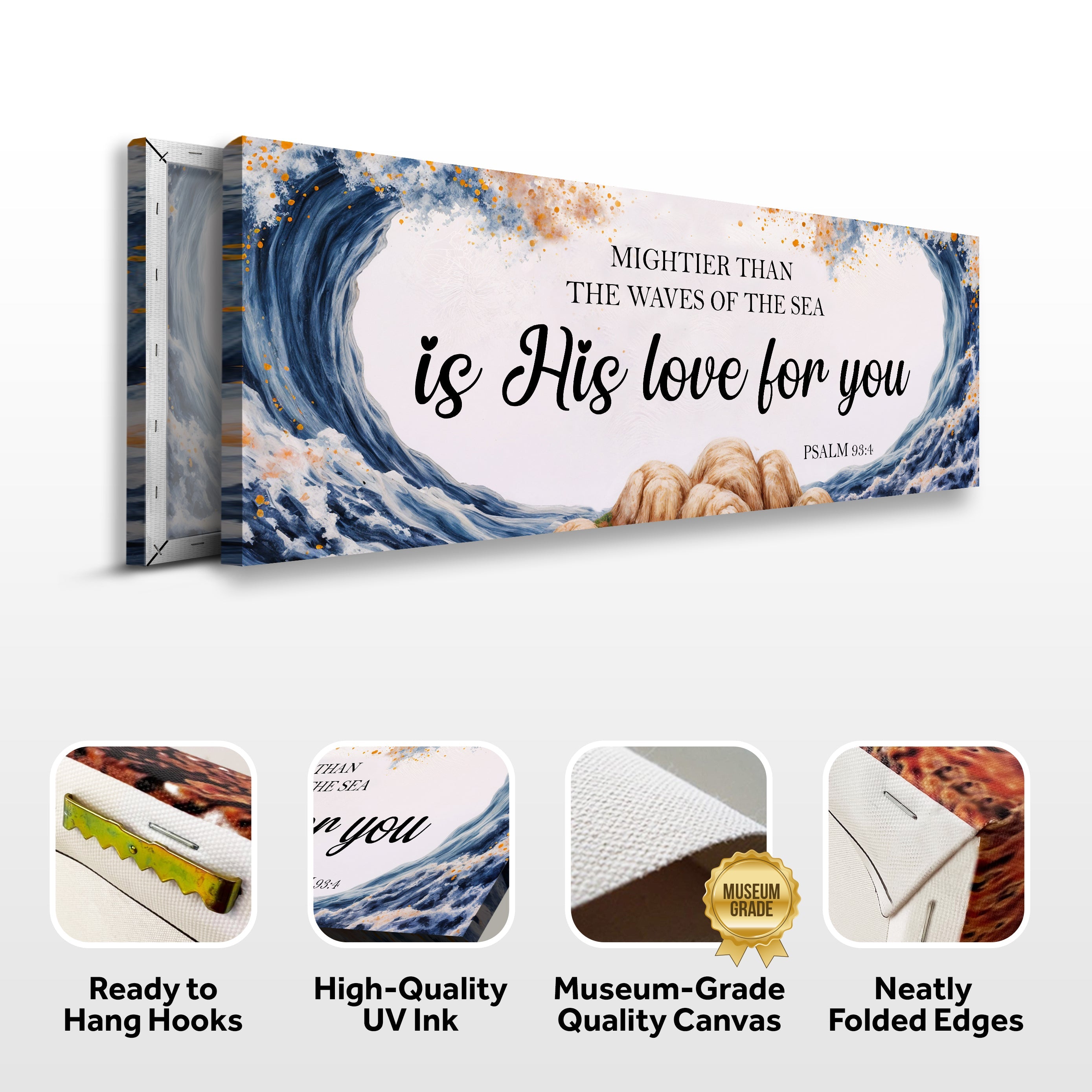 Mightier Than the Waves of the Sea Psalm 93:4 Faith Sign V