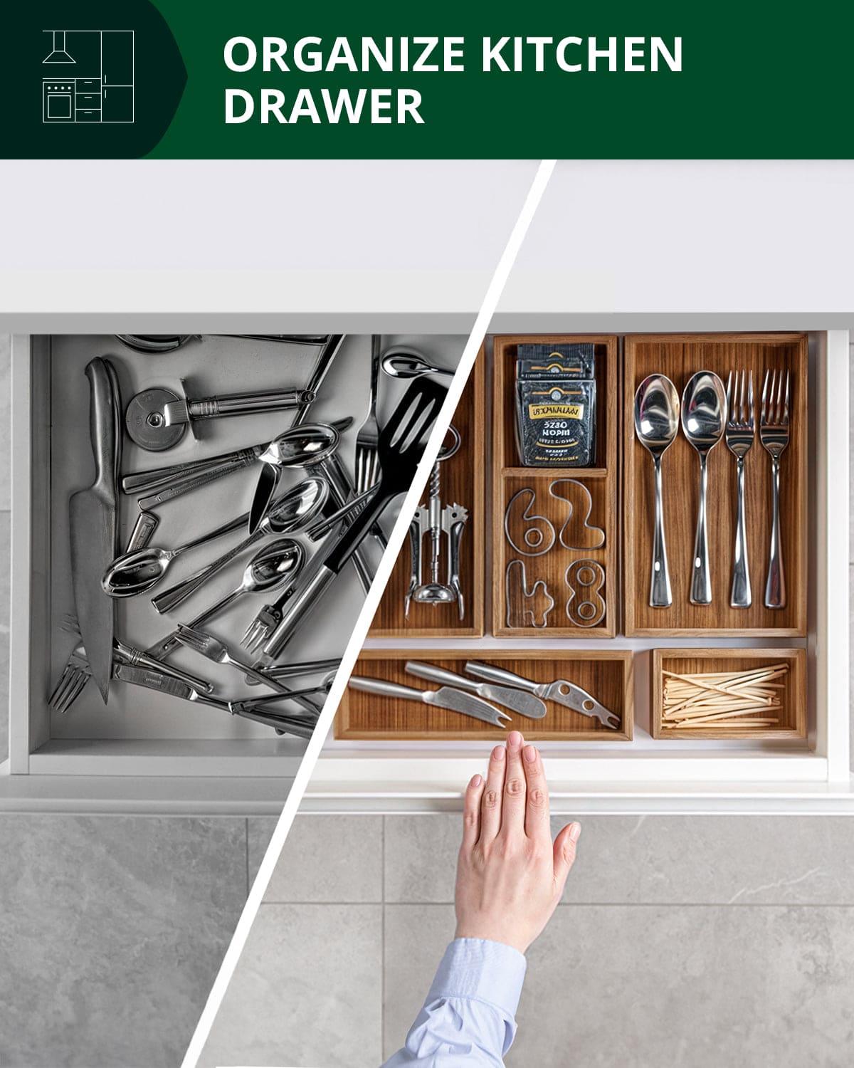 Storage Box Set of 5, Brown