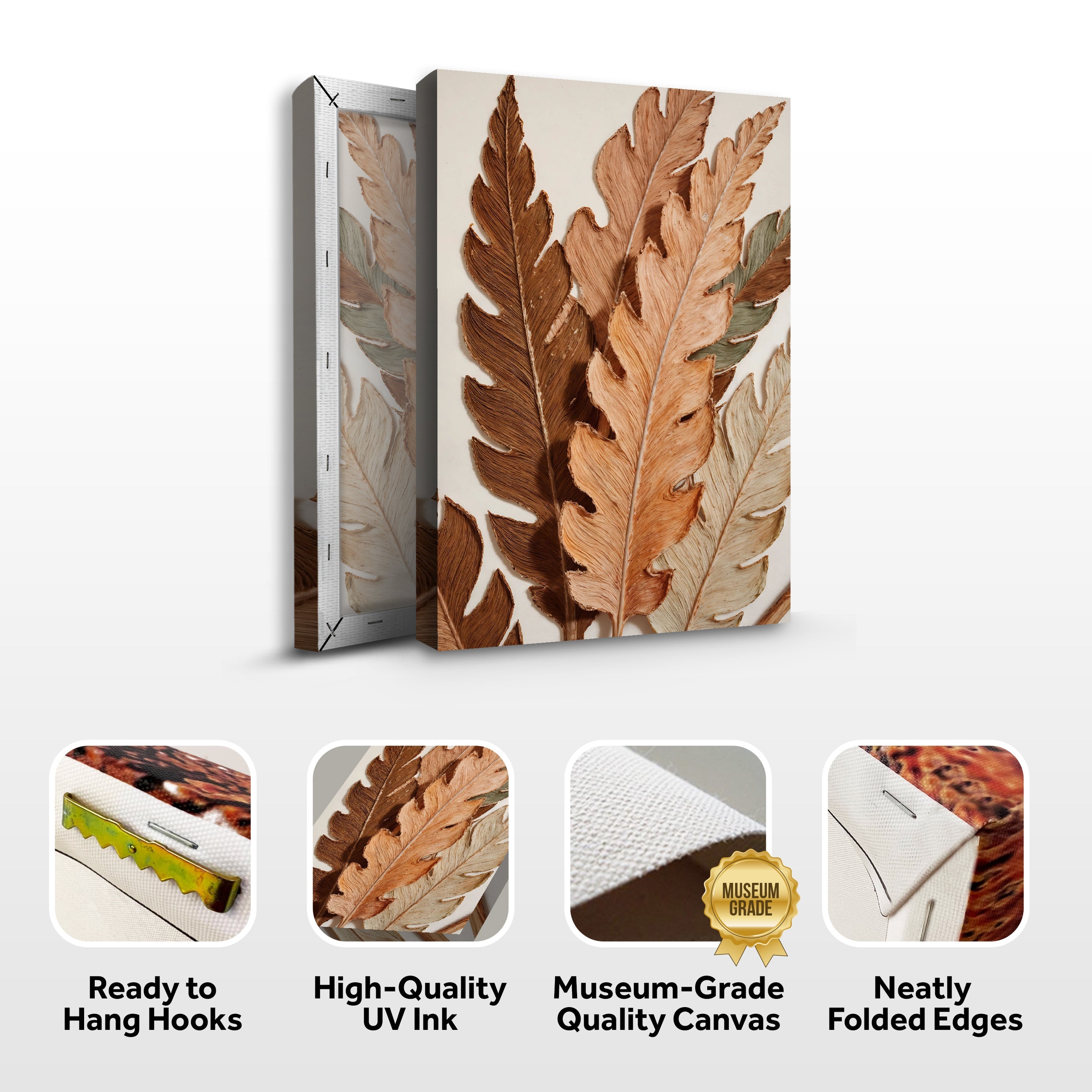 Abstract Autum Leaves Wall Art