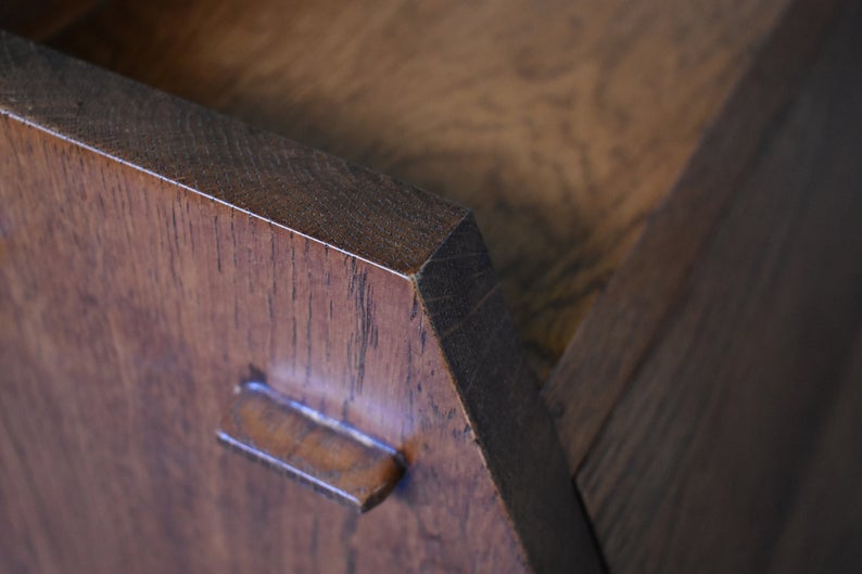 Mission Solid Oak Secretary Desk - Michaels Cherry