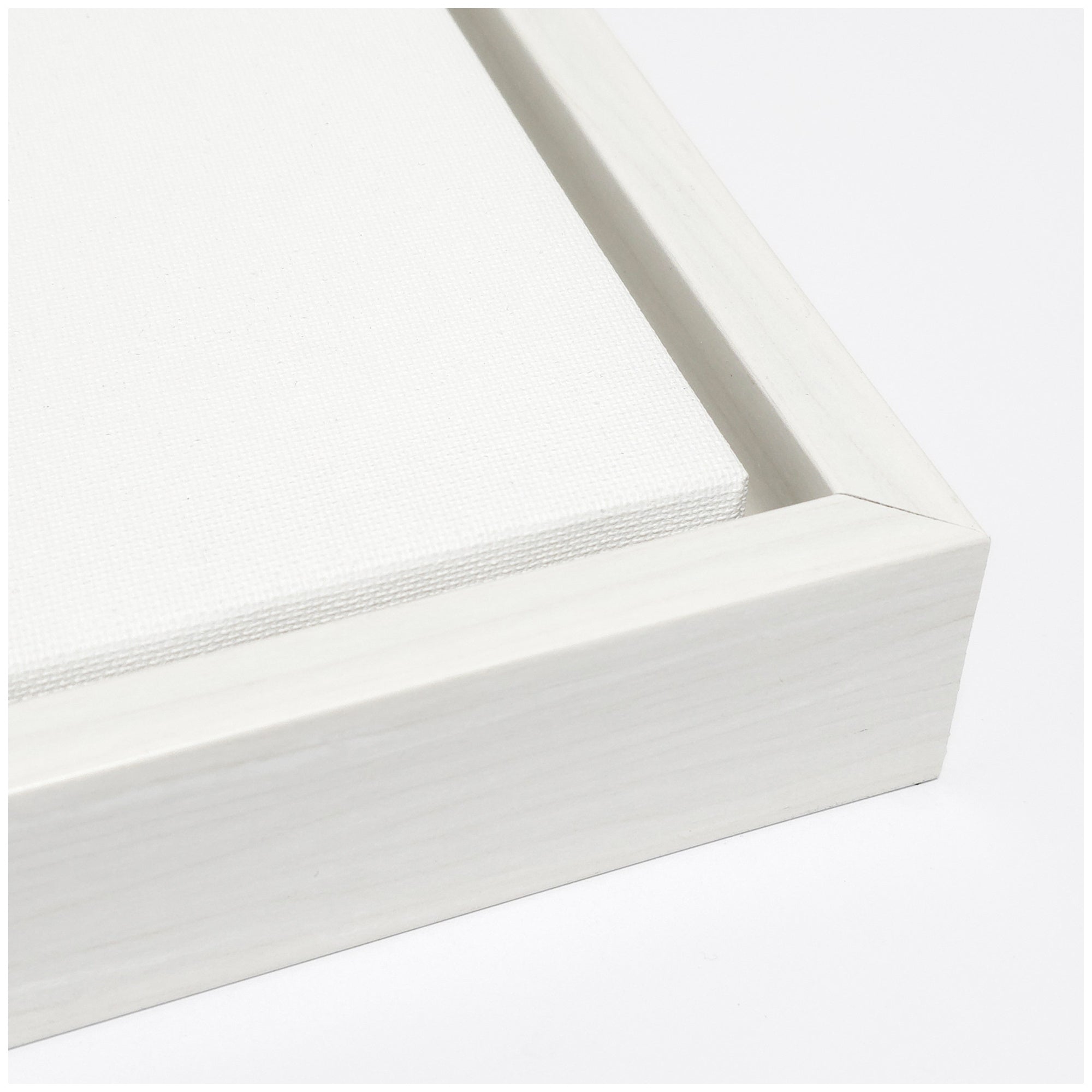 Sylvie Tonal Abstract Textural White and Beige Light Natural Neutrals Horizontal Framed Canvas by The Creative Bunch Studio