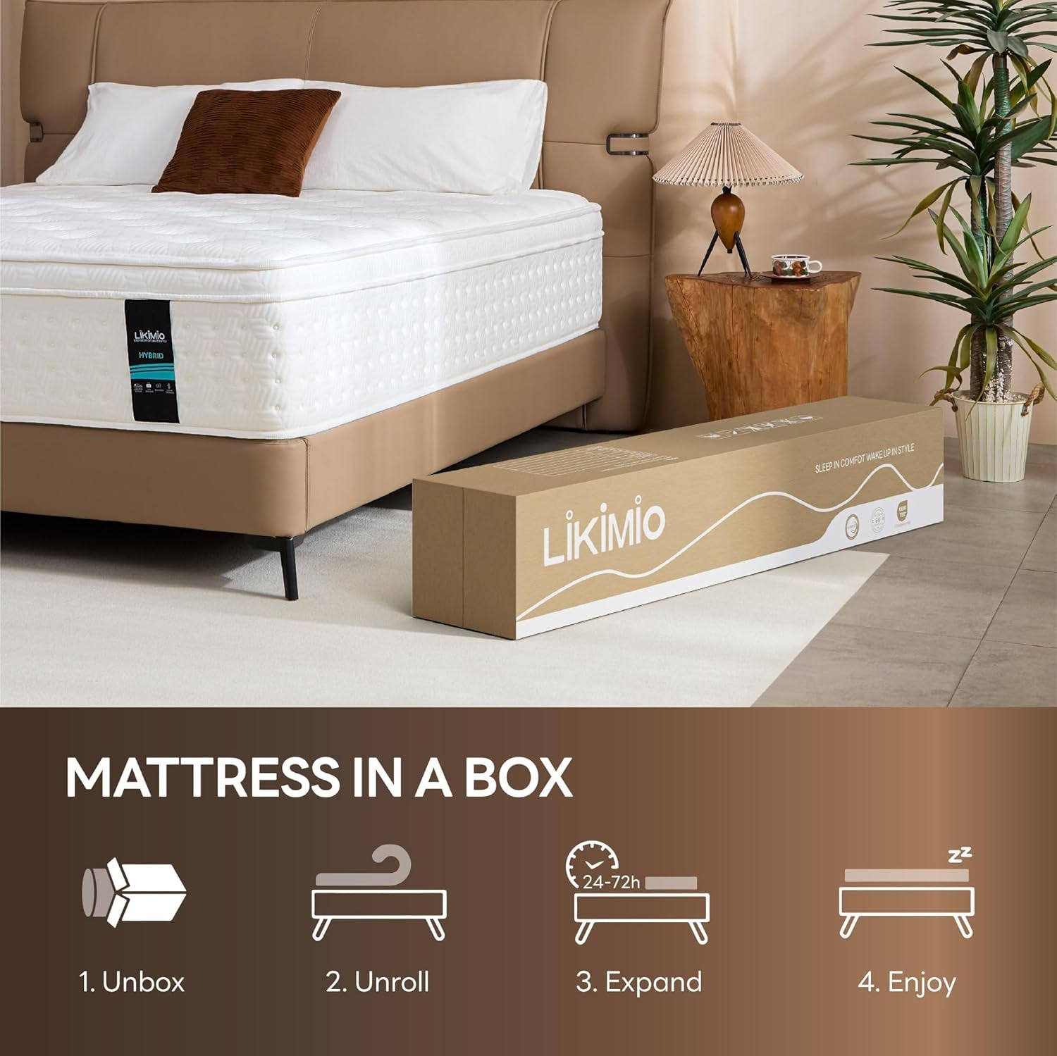 10-Inch Full Hybrid Mattress Gel-Infused Memory Foam