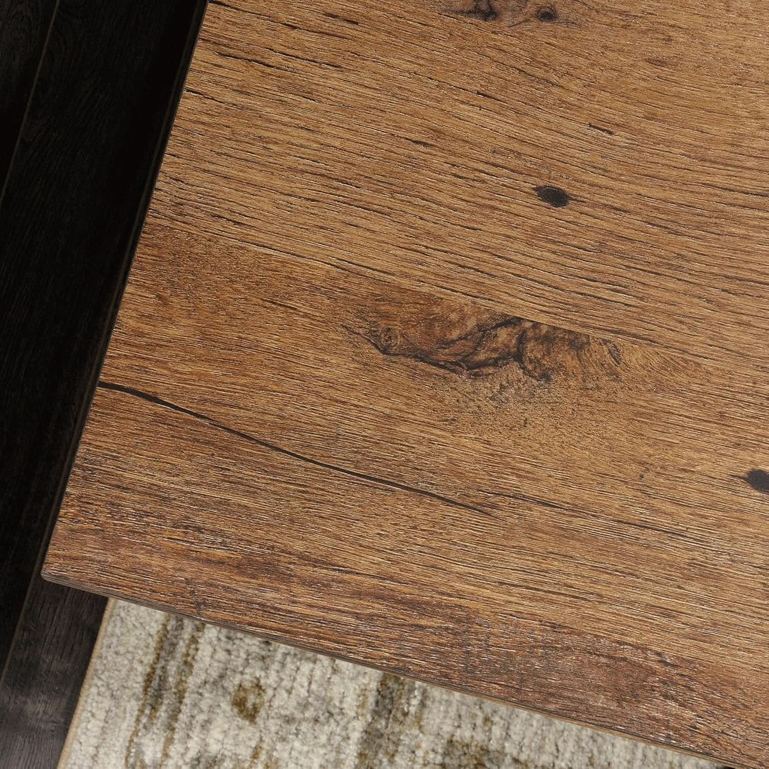 Palladia Executive Desk 65 Inch Vintage Oak Surface
