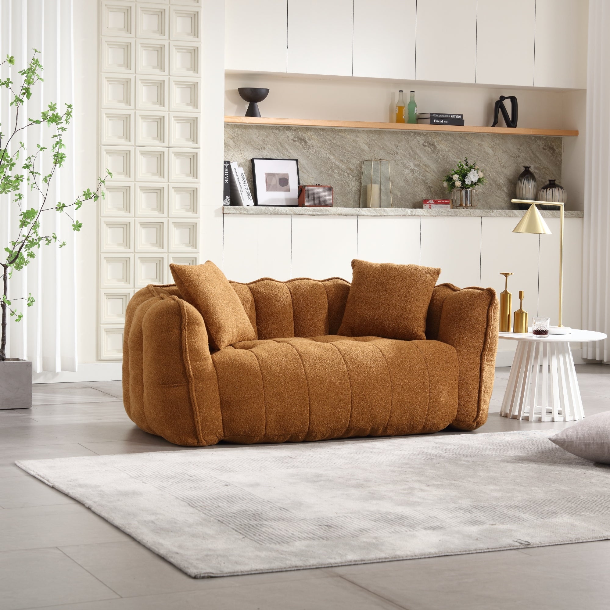 Cozy Beanbag Chair with High Resilience Foam Core