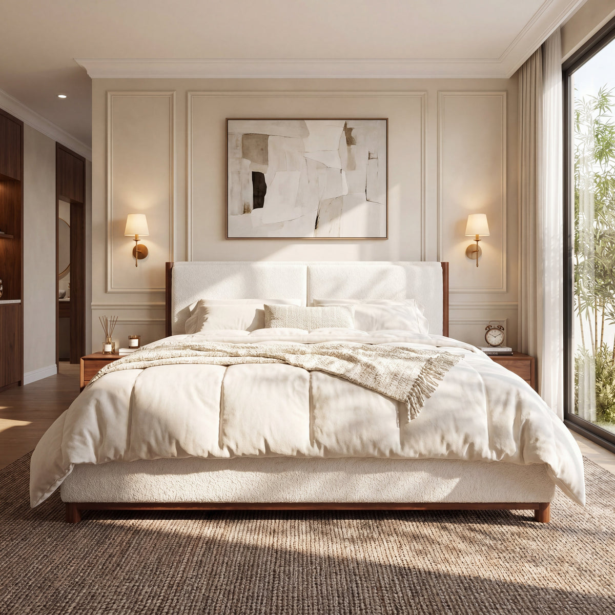 King Size Upholstered Bed Frame