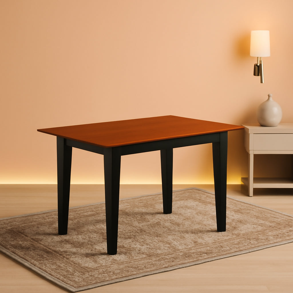 Cherry Wood Counter Height Rectangular Dining Table